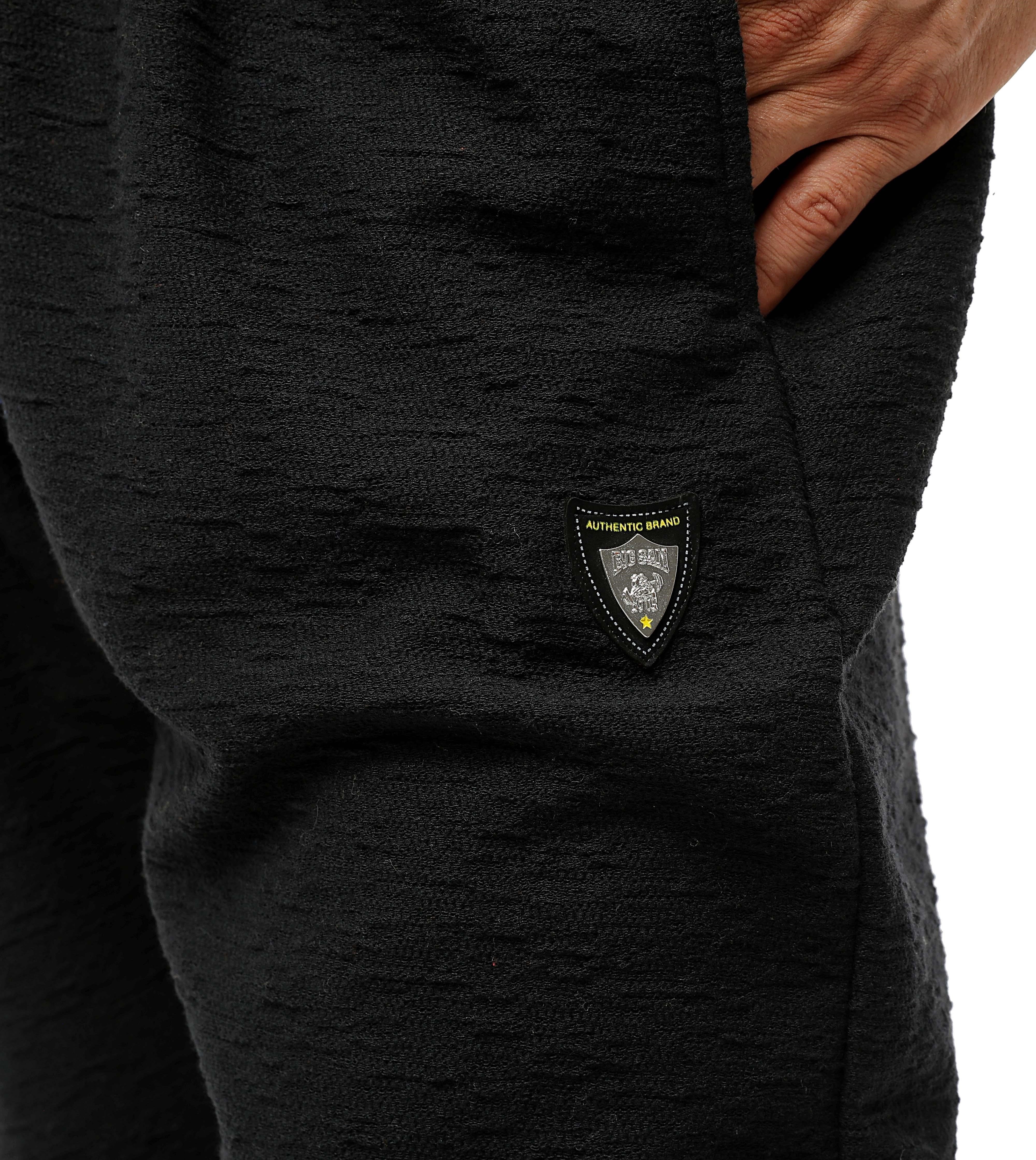Şalvar Kesim Dokulu Eşofman Altı %100 Pamuk Loose Fit Pantolon Big Sam PNT1382