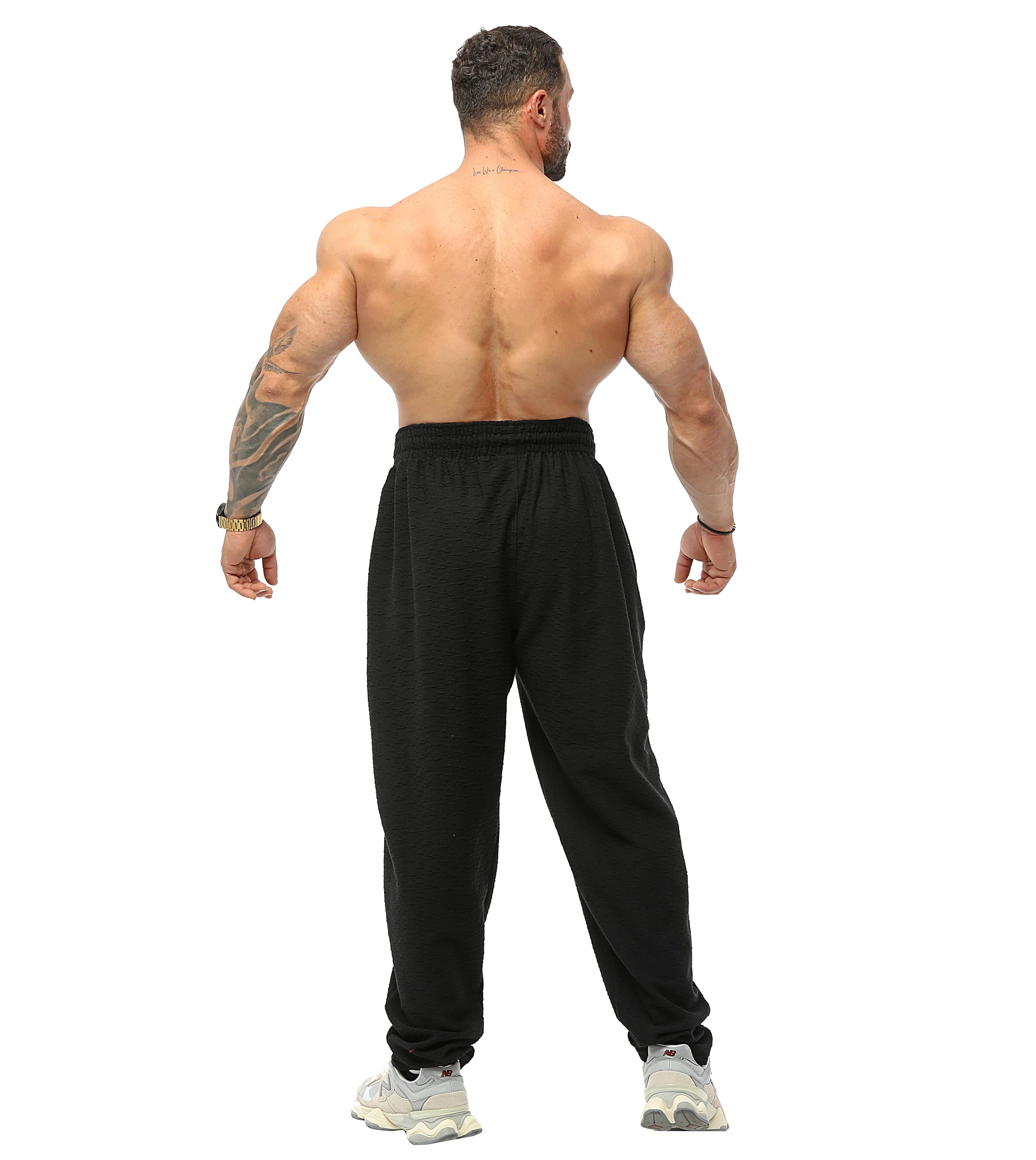 Şalvar Kesim Dokulu Eşofman Altı %100 Pamuk Loose Fit Pantolon Big Sam PNT1382
