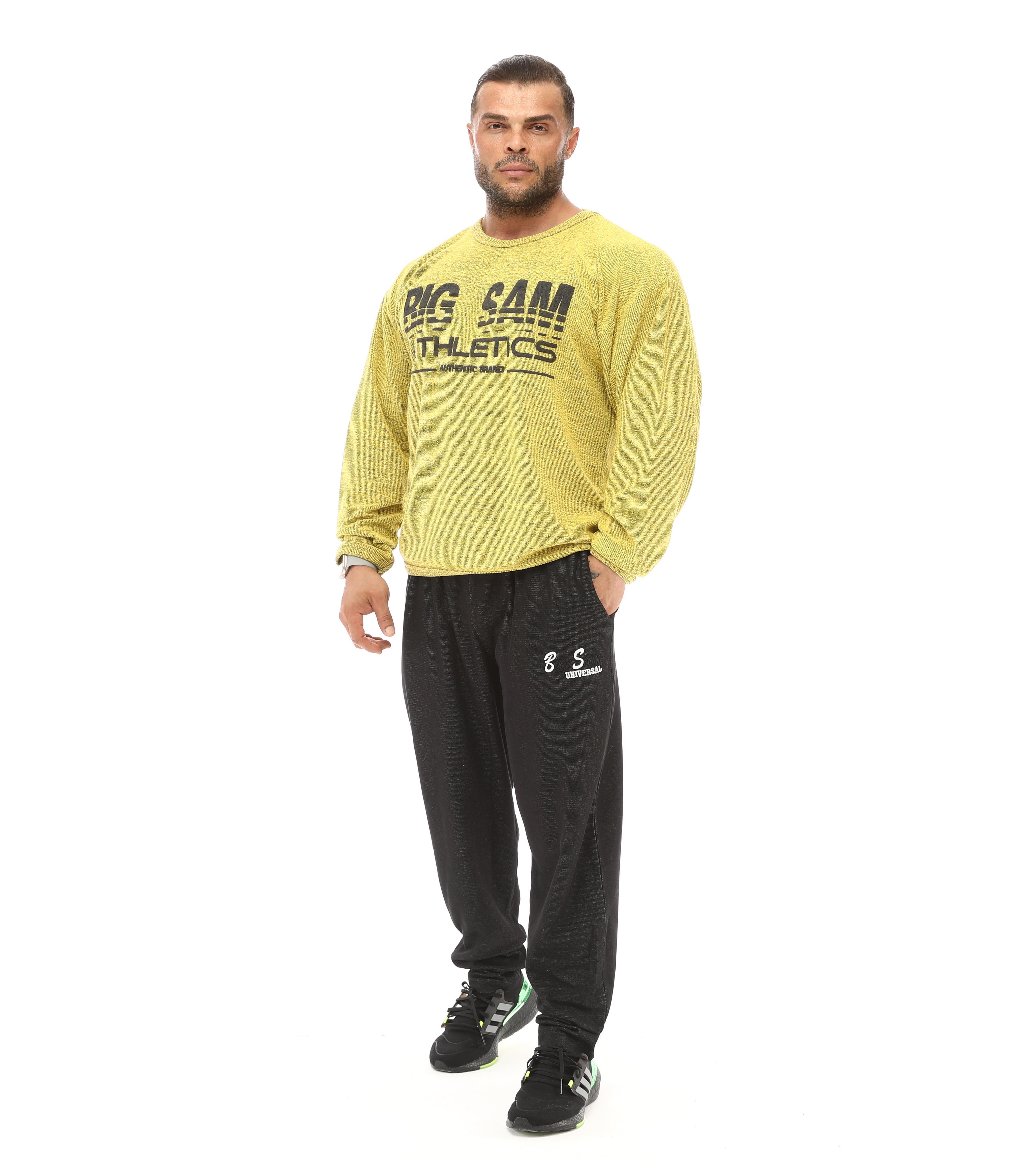 Sarı Havlu Kışlık Sweater Big Sam 4693