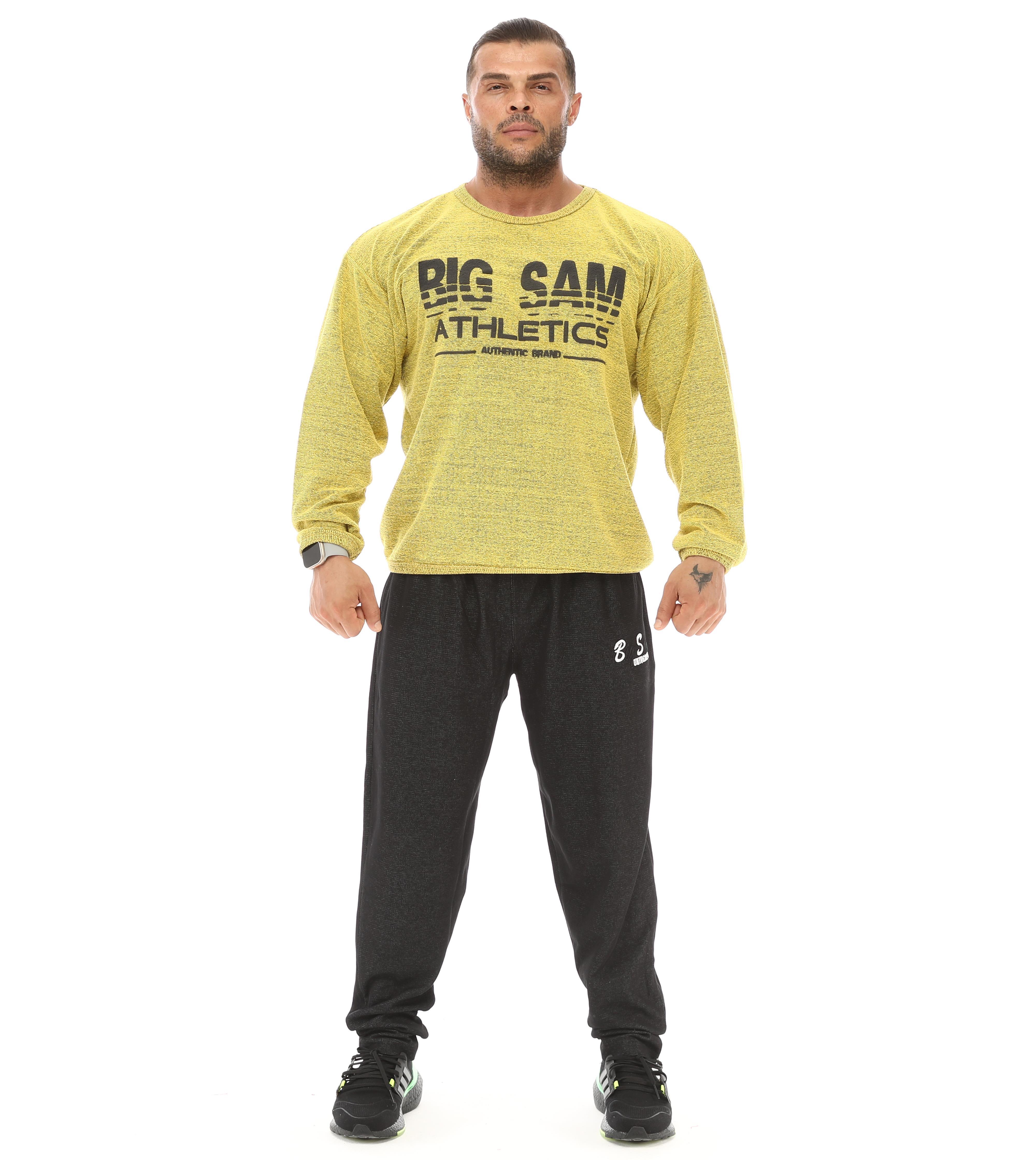 Sarı Havlu Kışlık Sweater Big Sam 4693