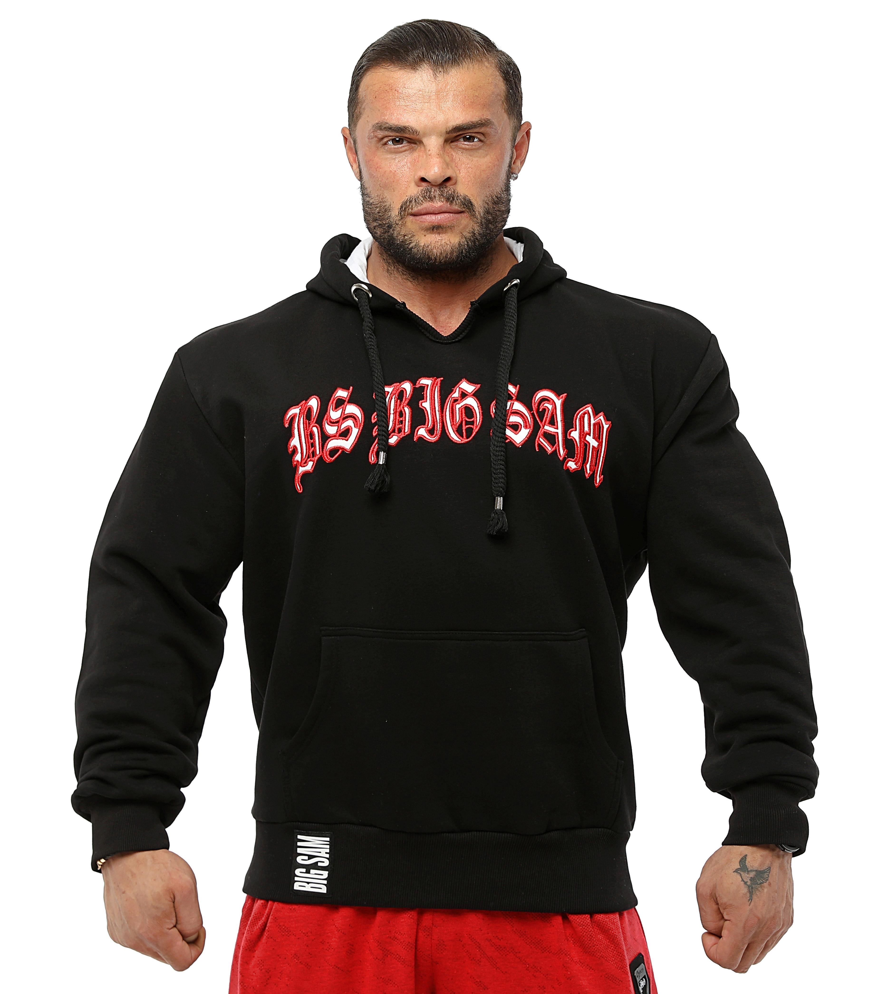 Siyah Kışlık Kapşonlu Sweatshirt Big Sam 4681
