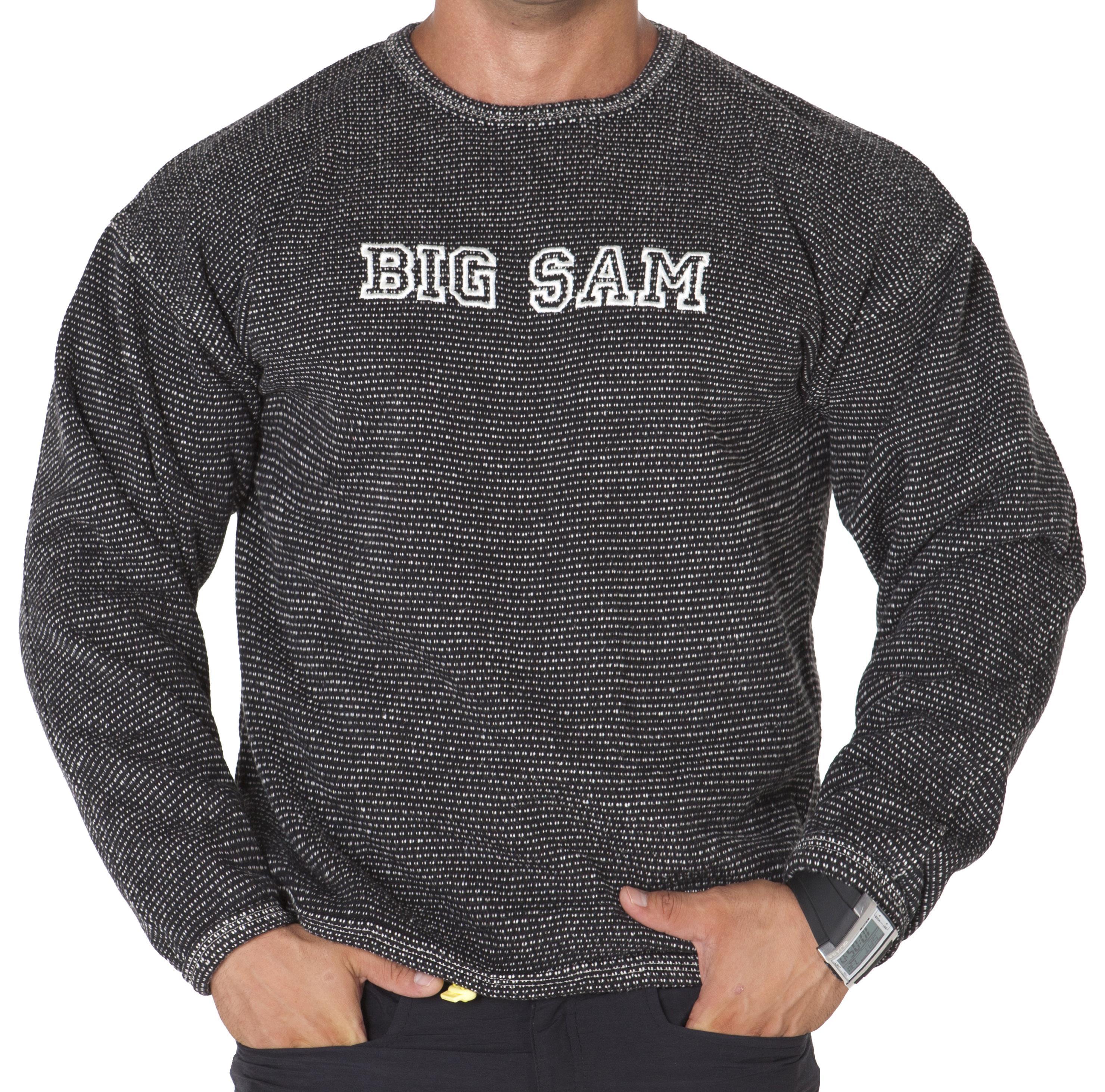 Siyah Kışlık Spor Sweatshirt Big Sam 4545