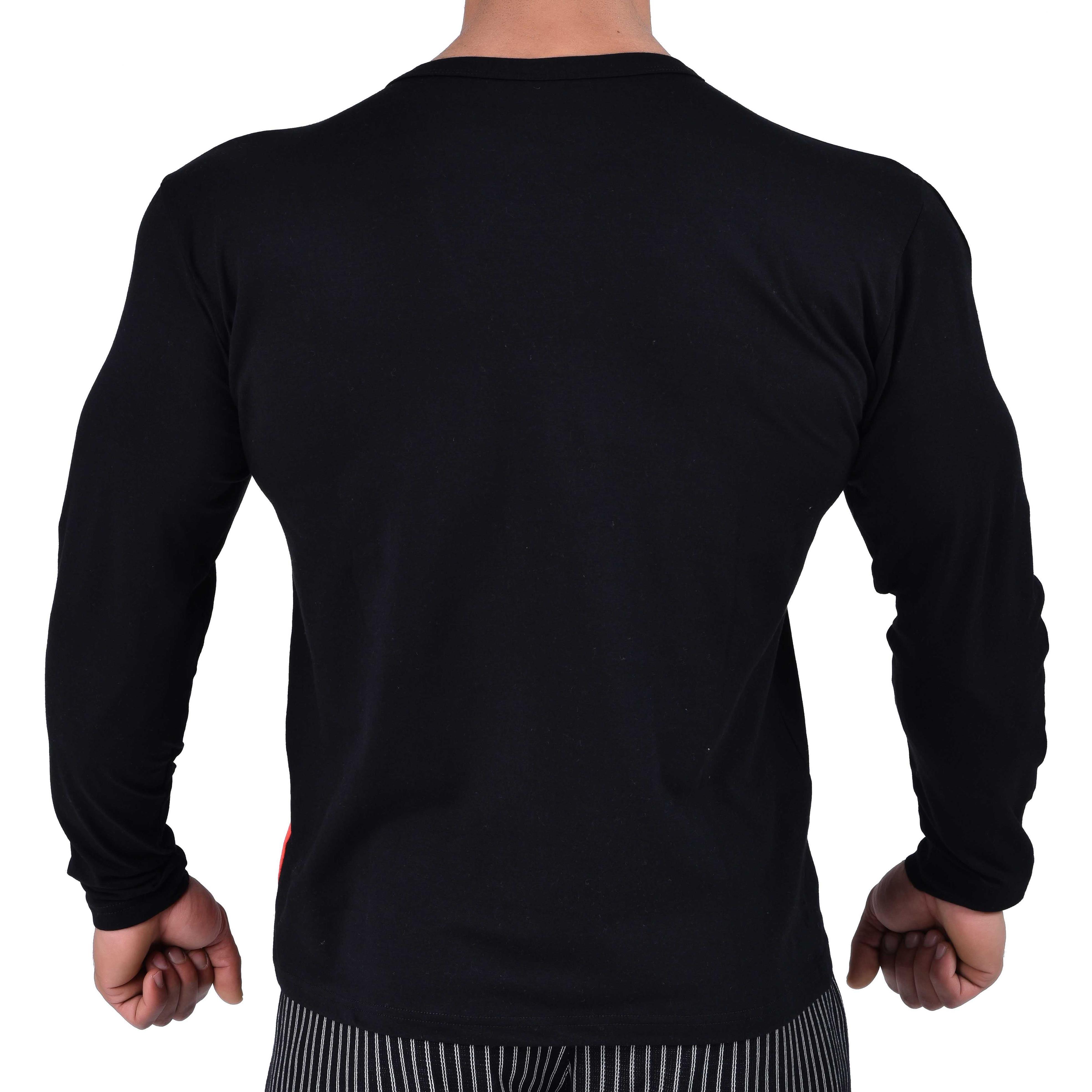 Siyah Slim Fit Sweatshirt Big Sam 4594