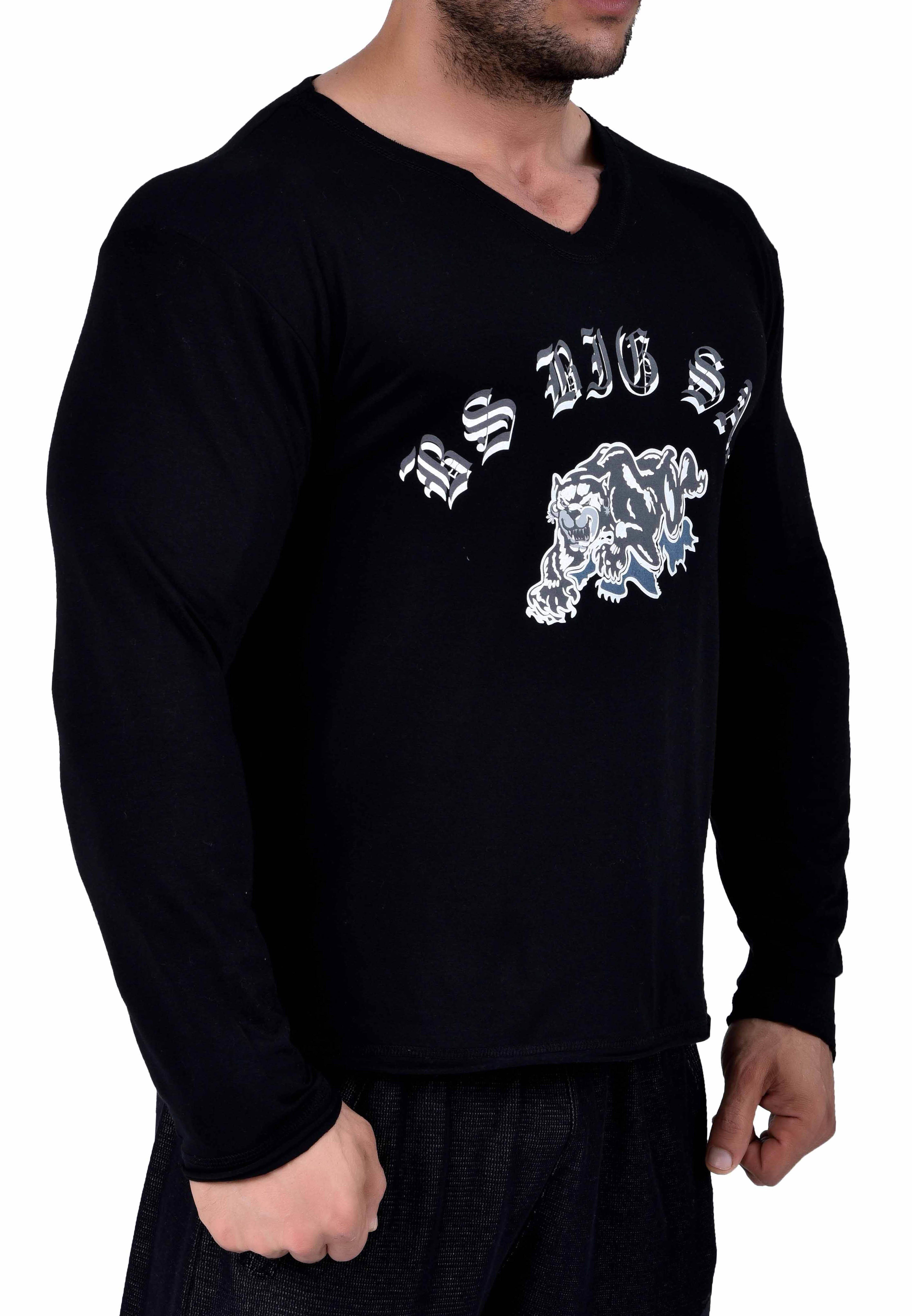 Slim Fit Siyah İnce Sweatshirt Big Sam 4514