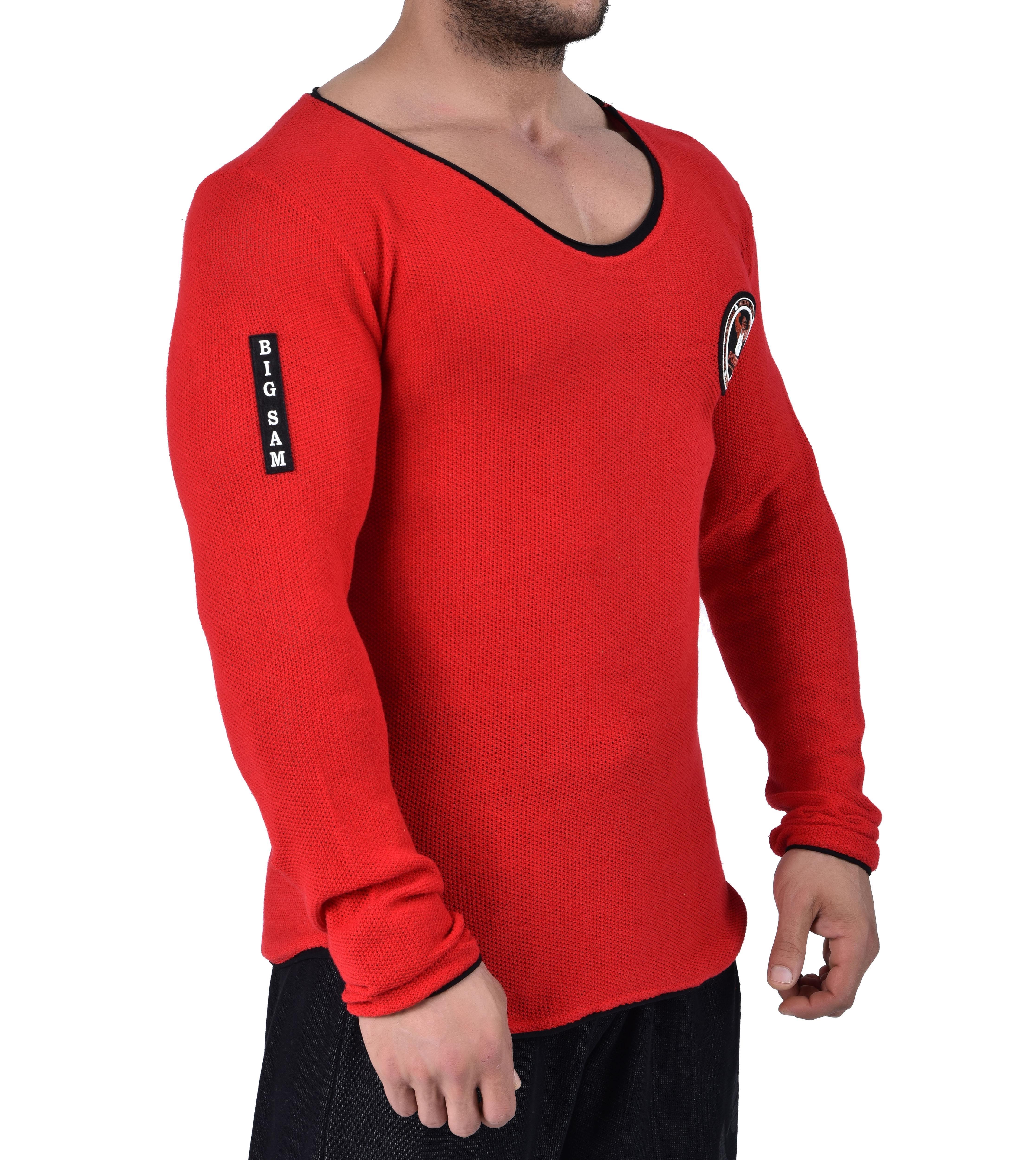 Slim Fit Spor Triko Sweatshirt Big Sam 4674
