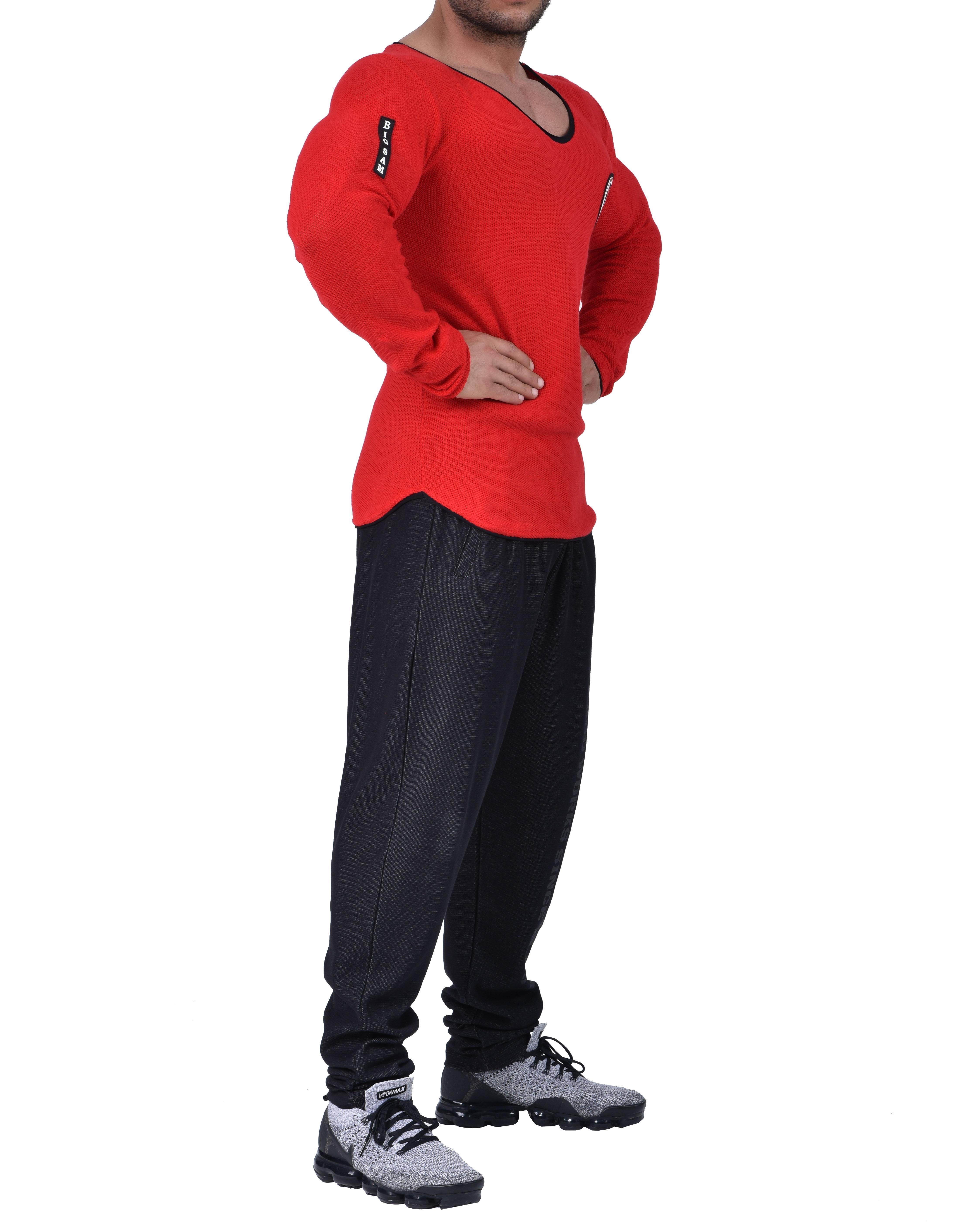 Slim Fit Spor Triko Sweatshirt Big Sam 4674
