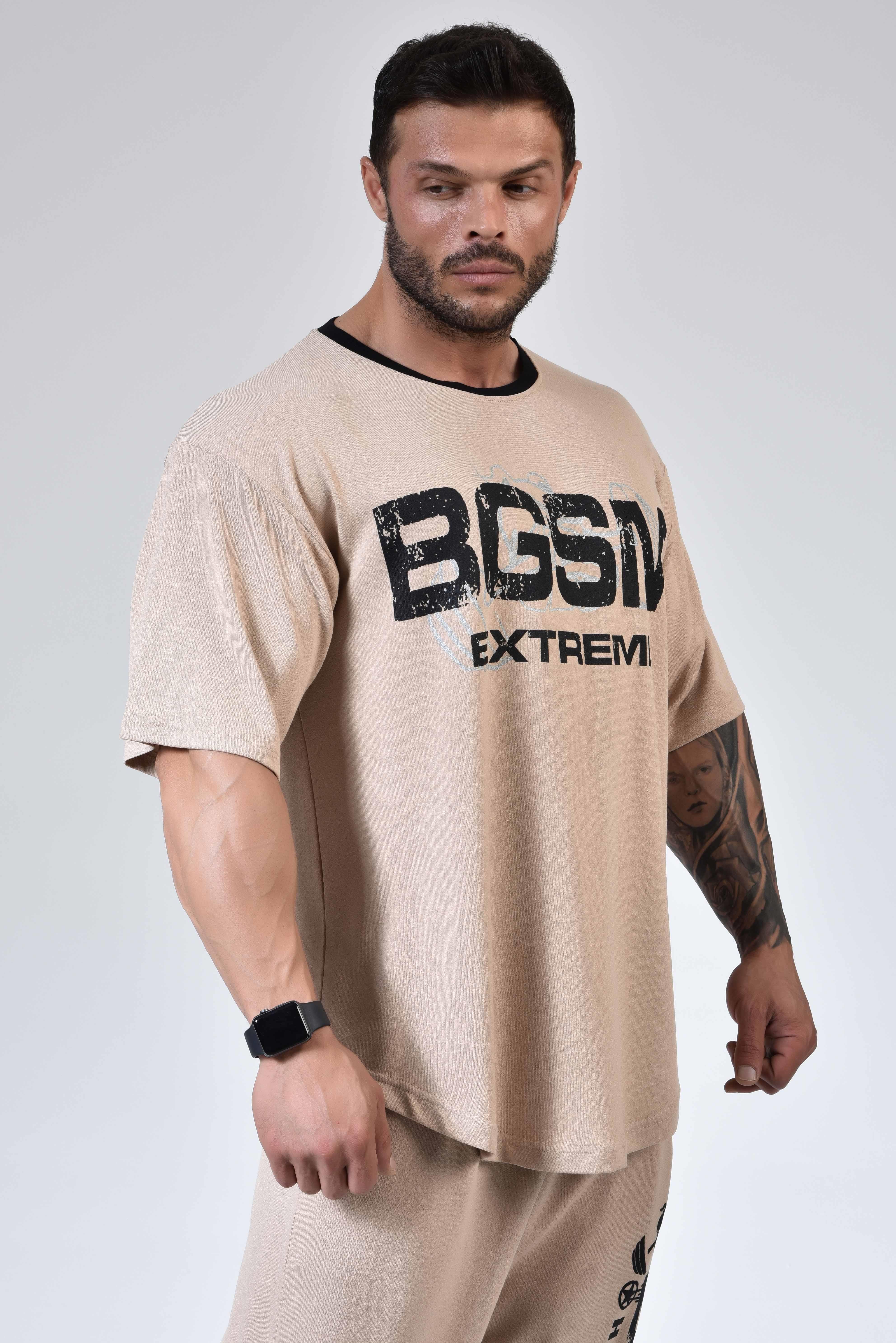 Spor T-shirt Oversize Gym Antrenman Üstü Big Sam 3311