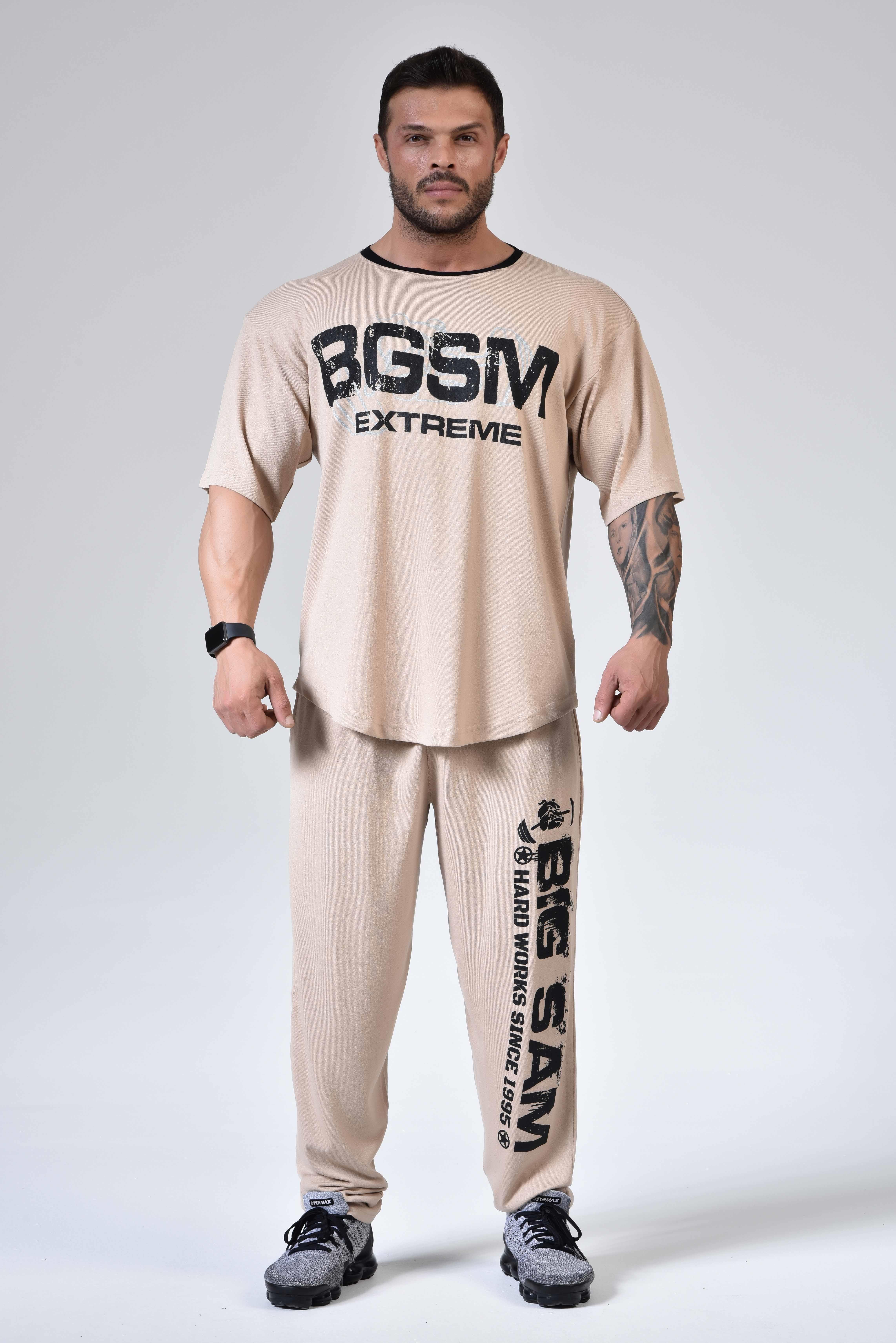 Spor T-shirt Oversize Gym Antrenman Üstü Big Sam 3311