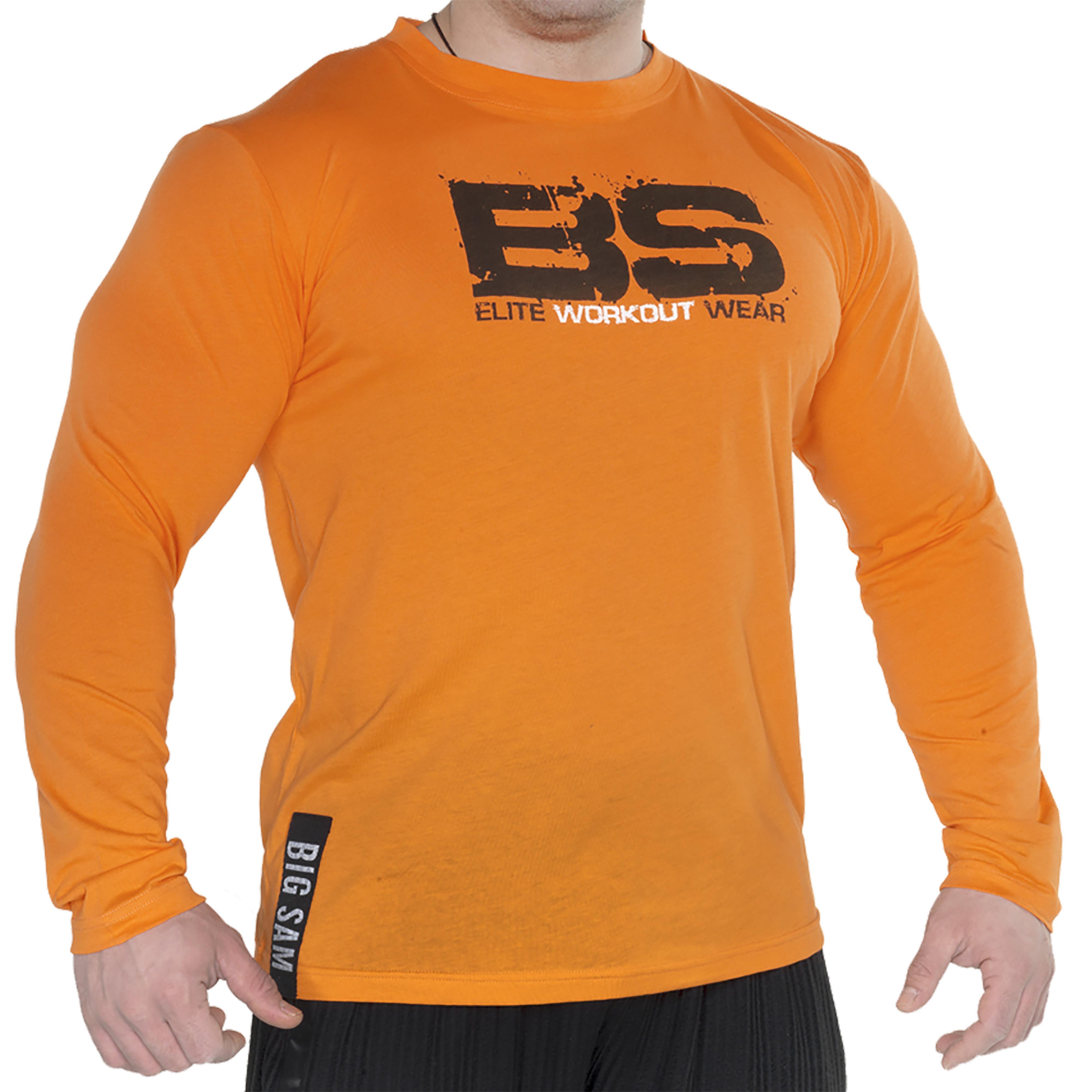Turuncu Slim Fit Body Sweatshirt Big Sam 4603