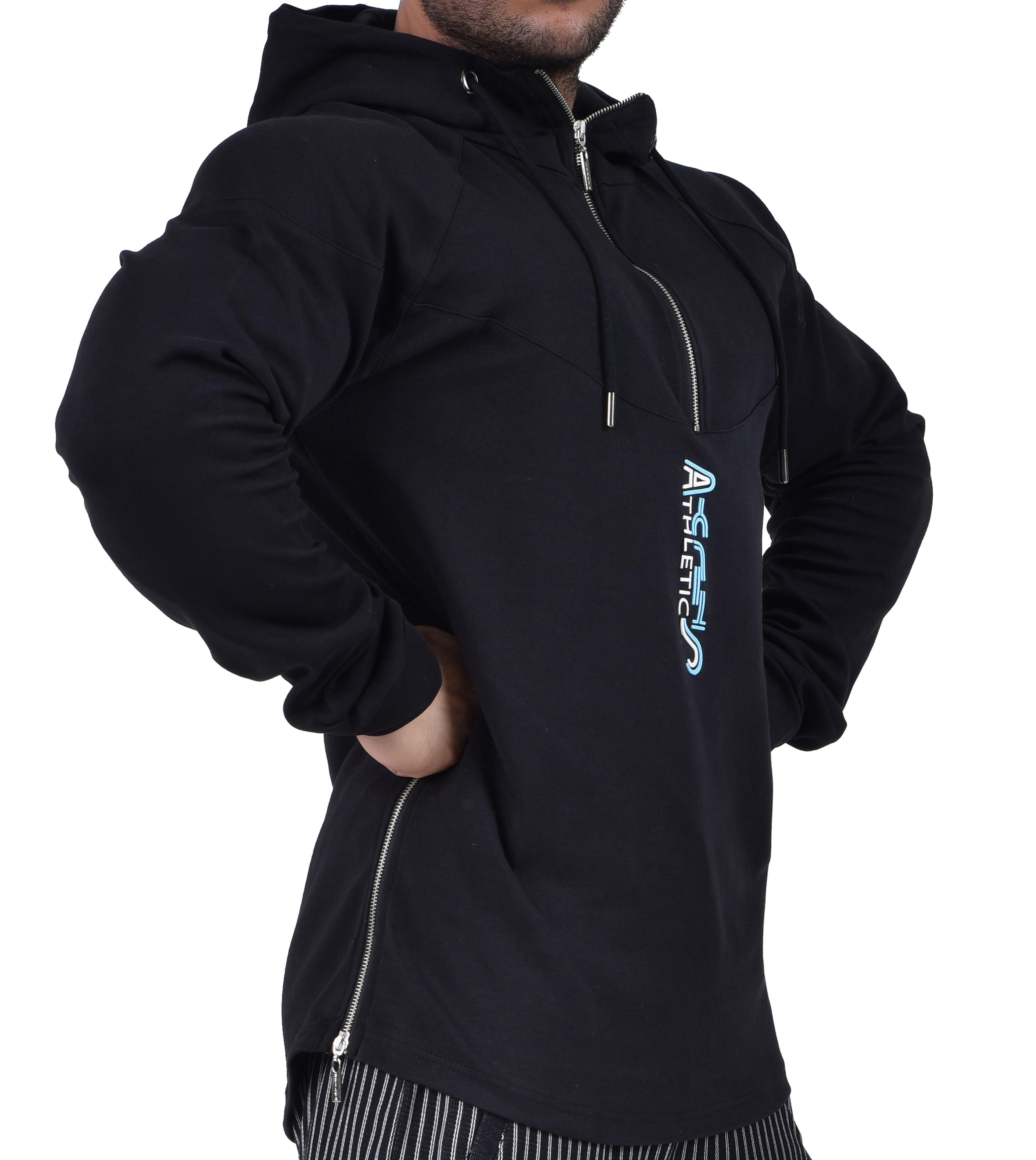 Uzun Kesim Slim Fit Kapşonlu Sweatshirt Stilya 4687