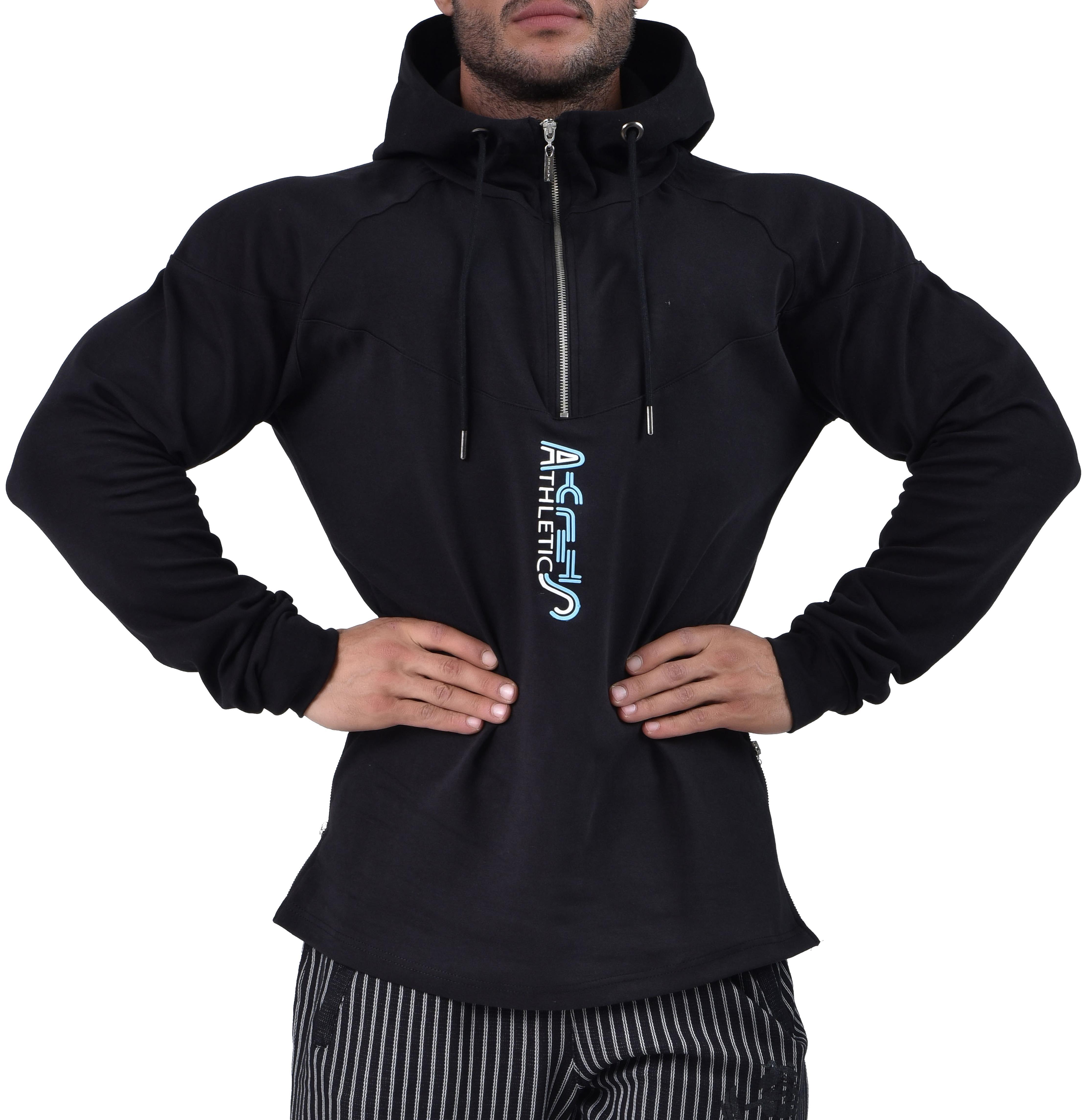 Uzun Kesim Slim Fit Kapşonlu Sweatshirt Stilya 4687
