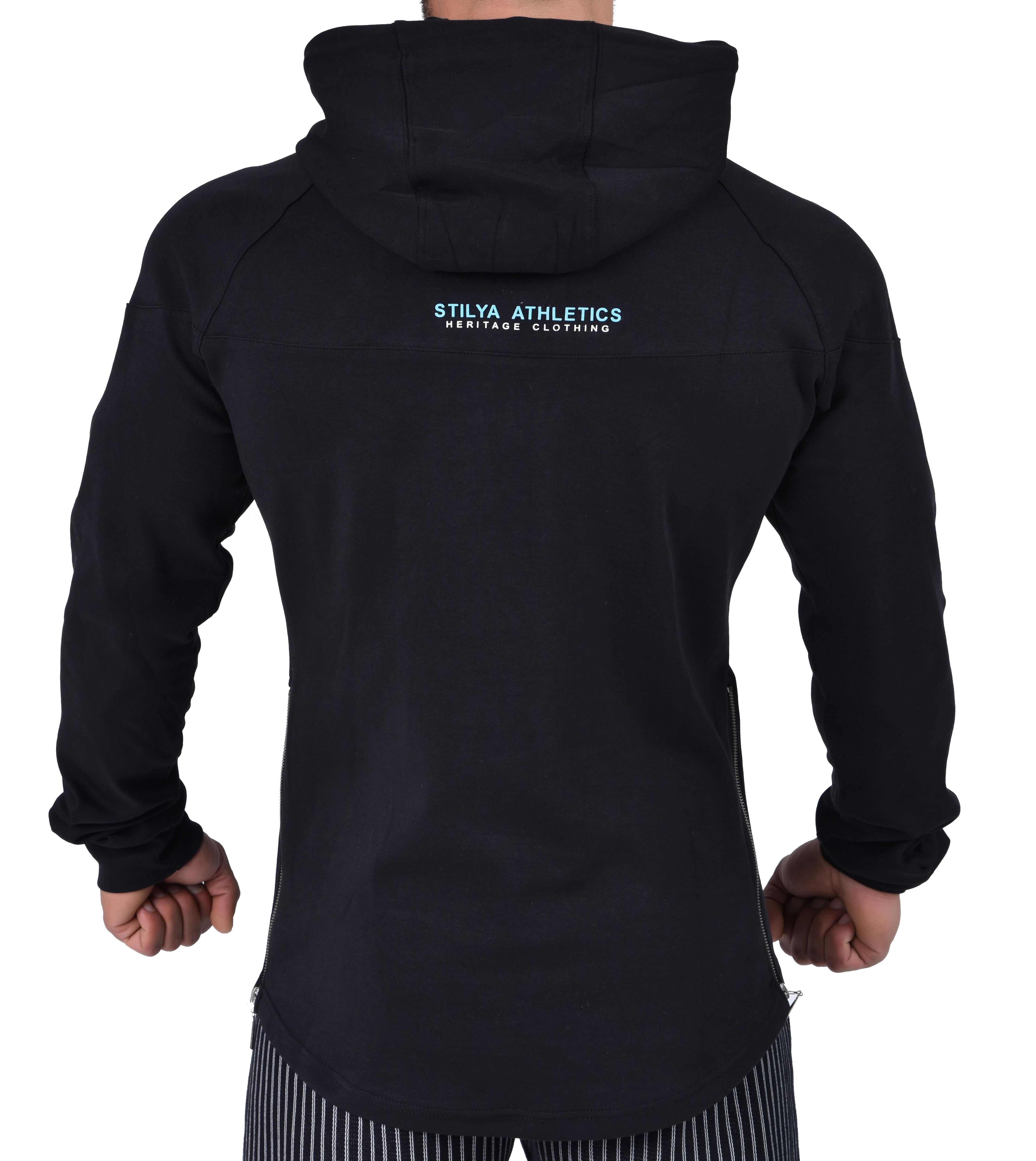 Uzun Kesim Slim Fit Kapşonlu Sweatshirt Stilya 4687