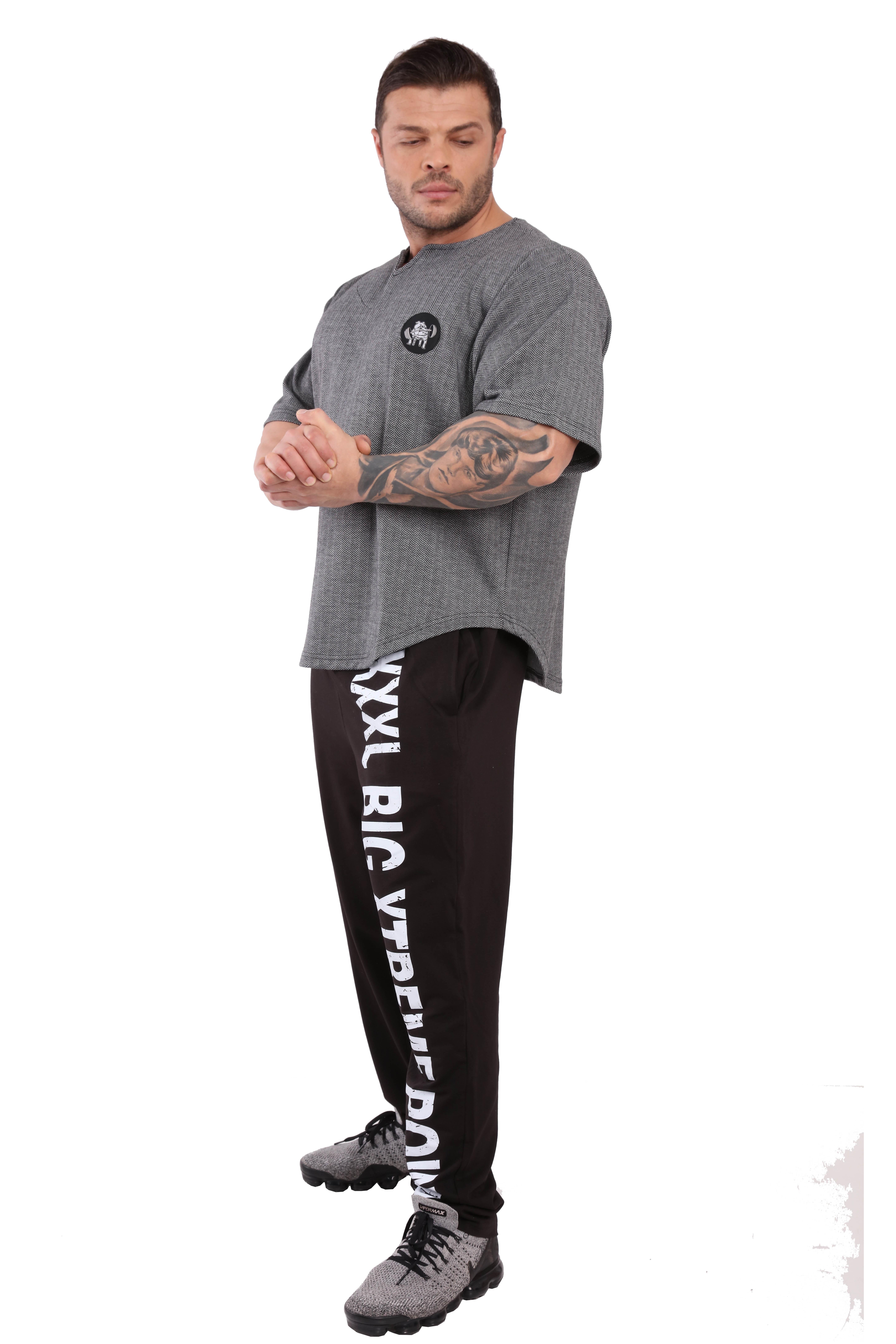 Vücut Geliştirme Rahat Kesim Antrenman T-shirt Big Sam 3236