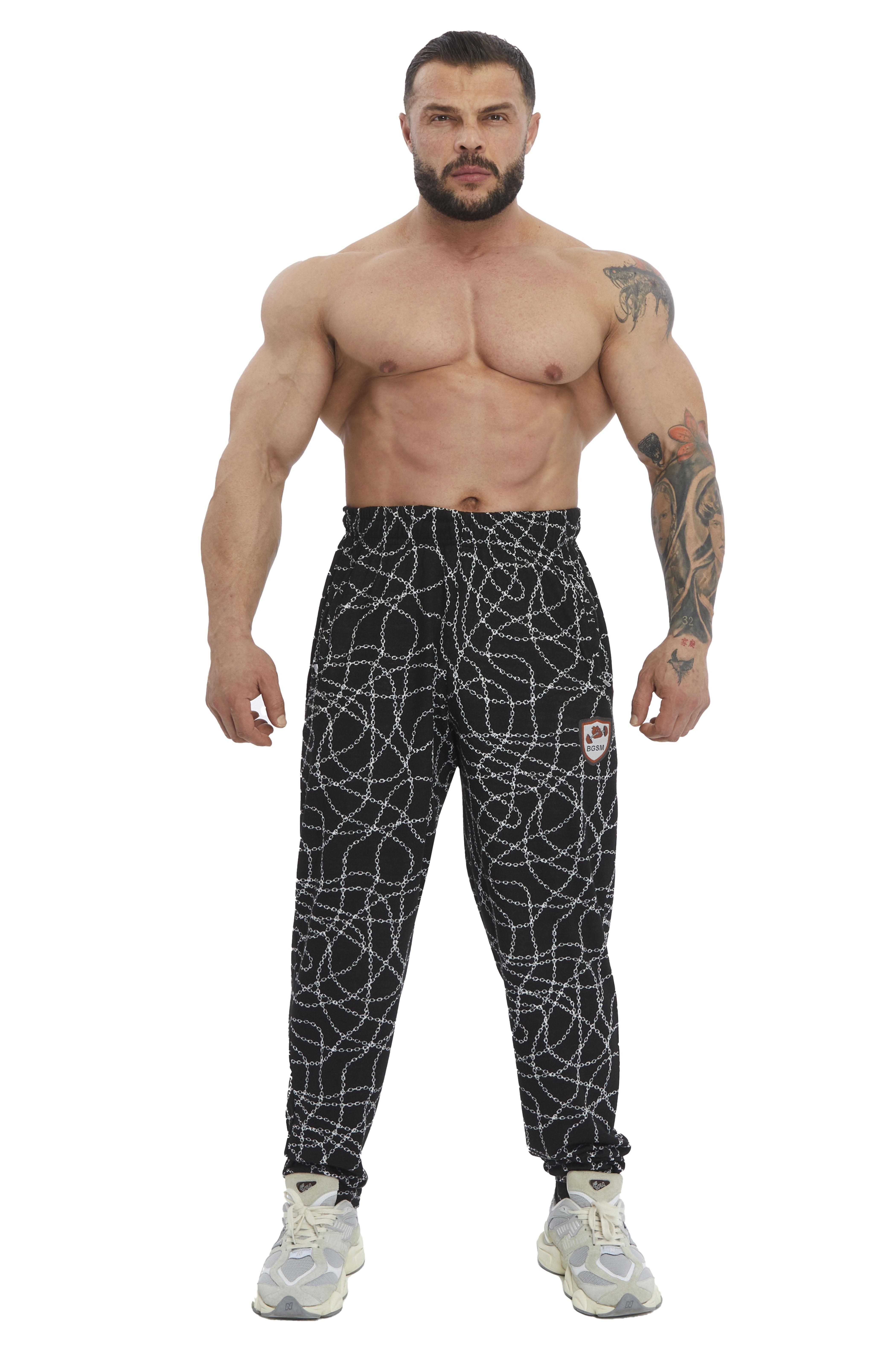 Zincir Desen Body Pantolon Şalvar Eşofman Altı Big Sam 1212