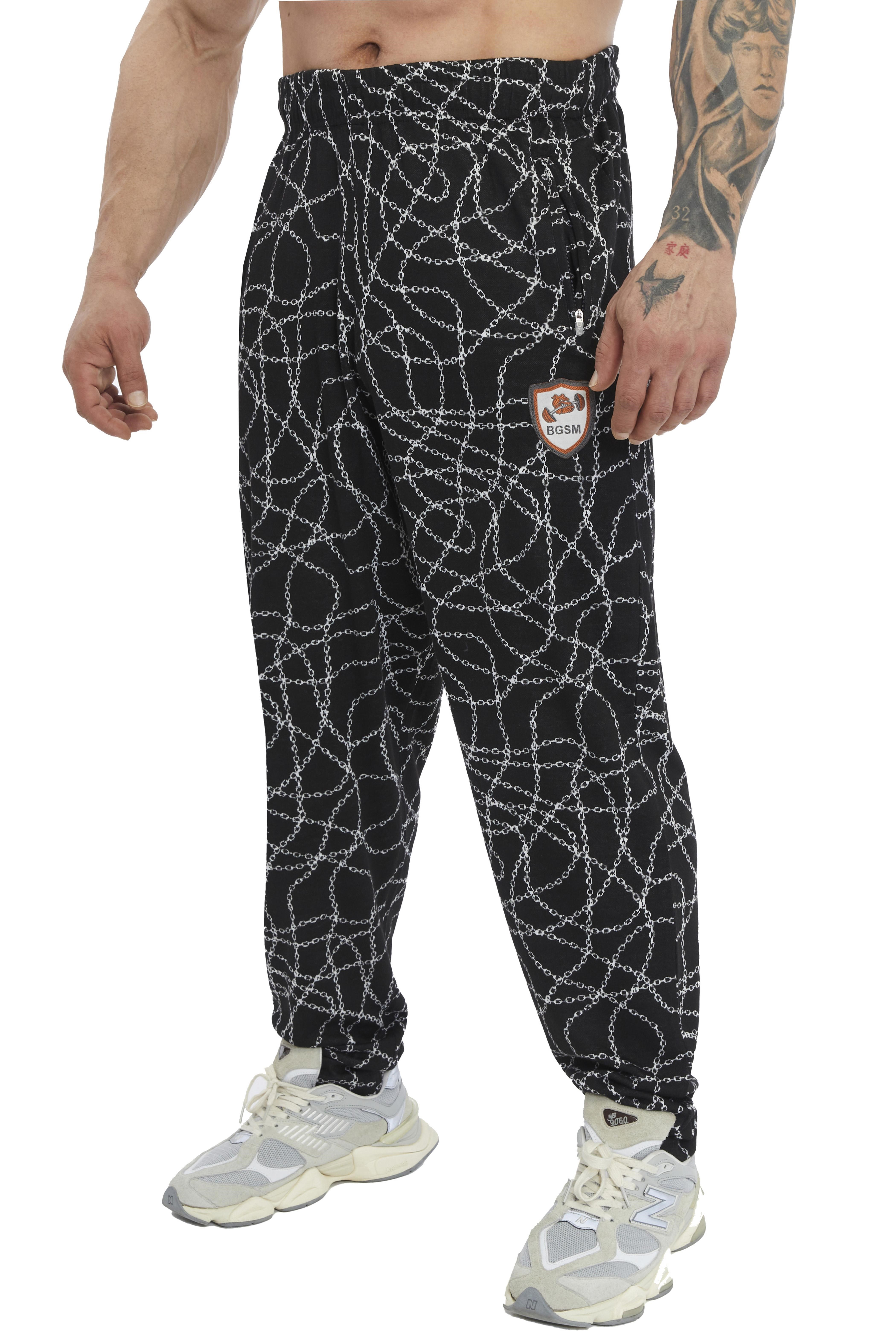 Zincir Desen Body Pantolon Şalvar Eşofman Altı Big Sam 1212