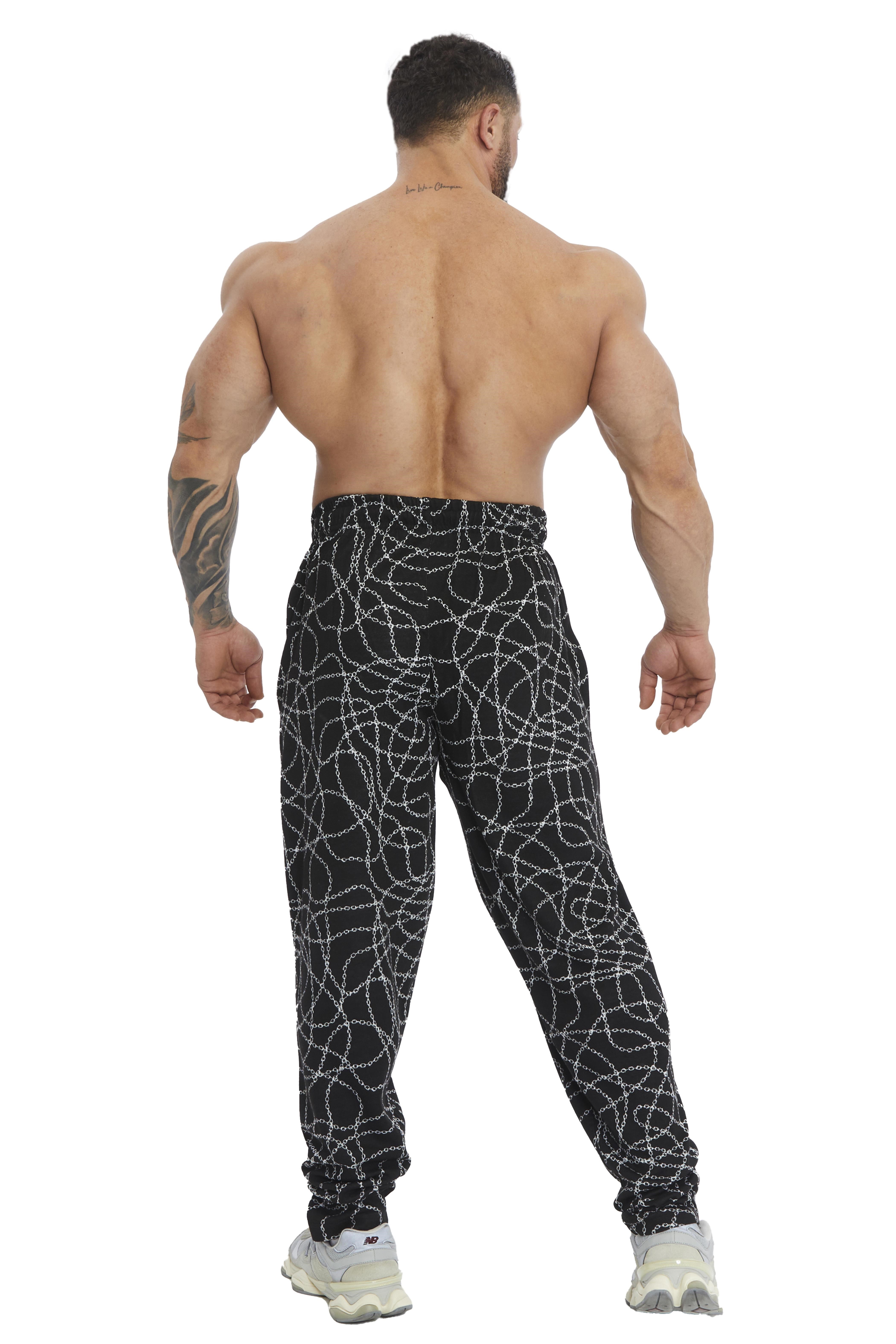 Zincir Desen Body Pantolon Şalvar Eşofman Altı Big Sam 1212