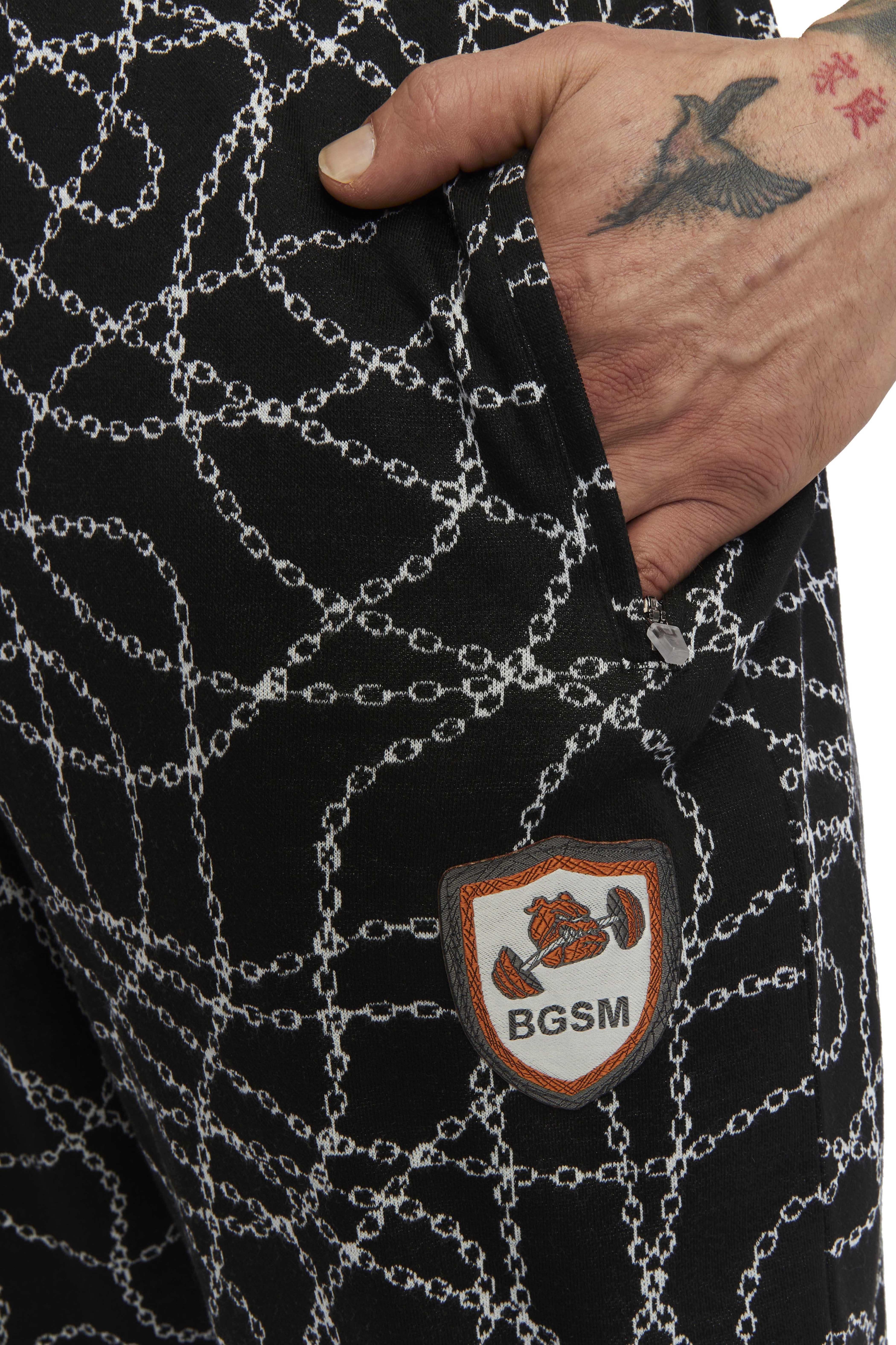 Zincir Desen Body Pantolon Şalvar Eşofman Altı Big Sam 1212