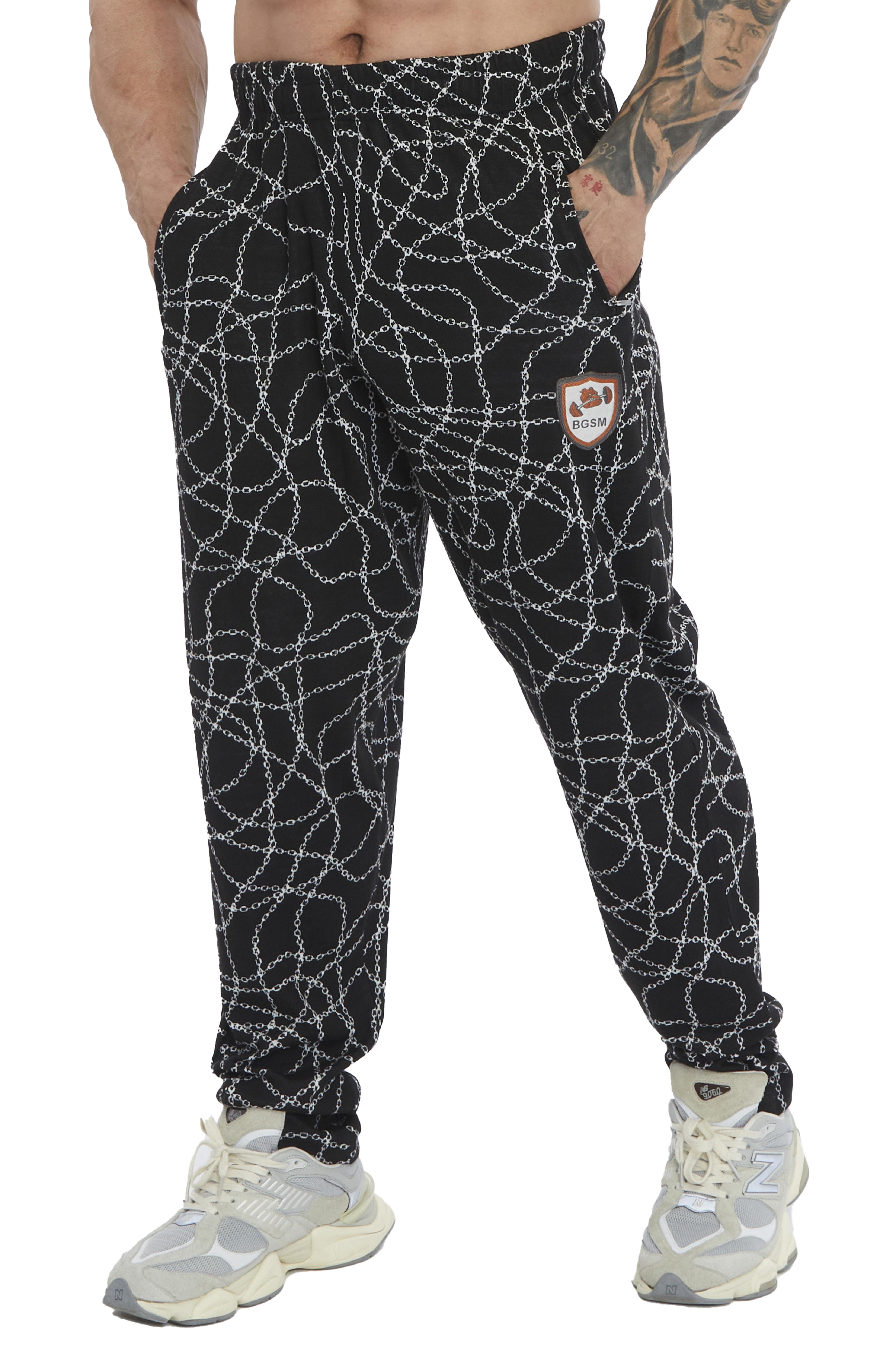 Zincir Desen Body Pantolon Şalvar Eşofman Altı Big Sam 1212