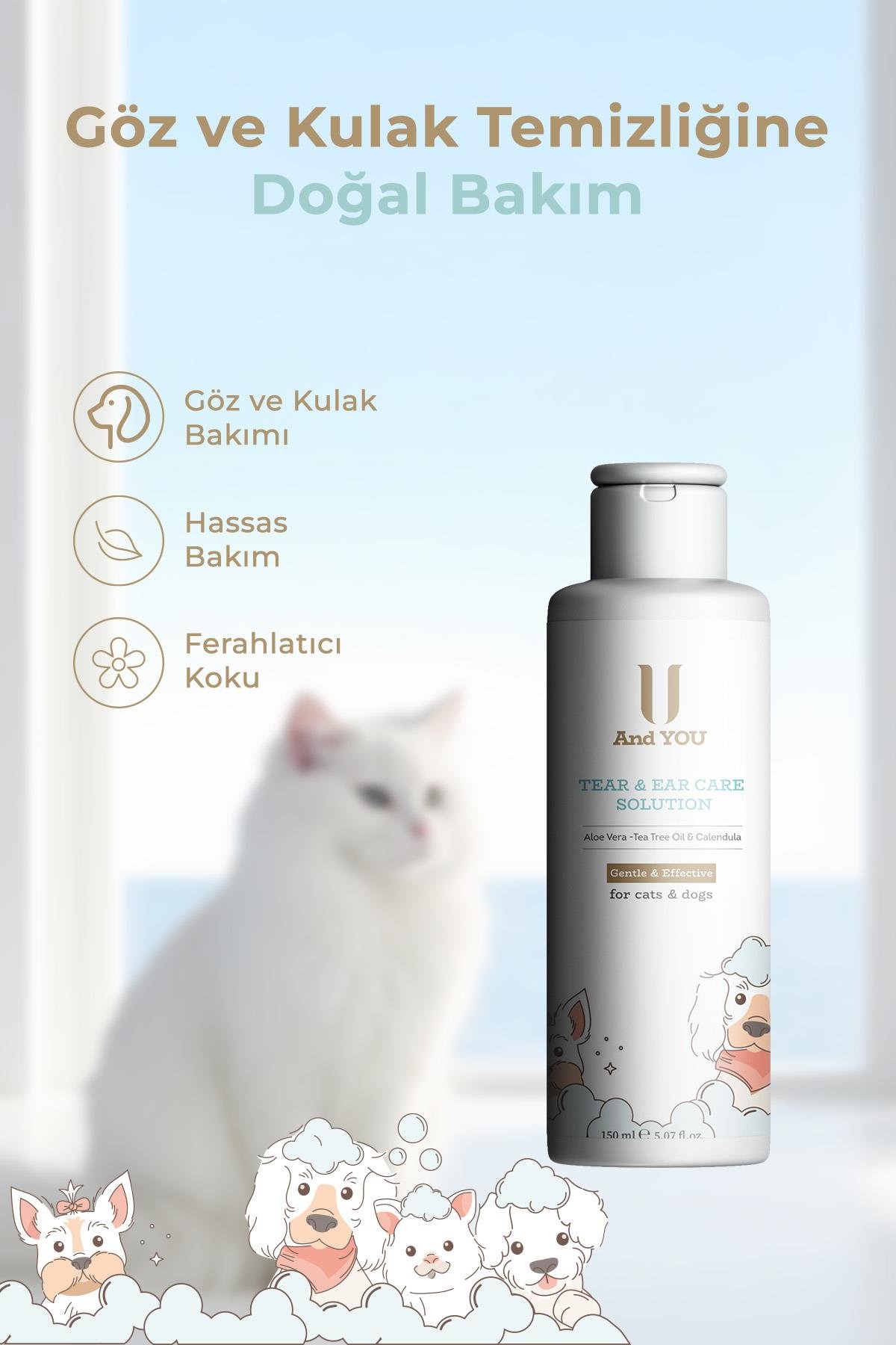 And You Göz Yaşı Lekesi ve Kulak Temizleme Solüsyonu 150 ml