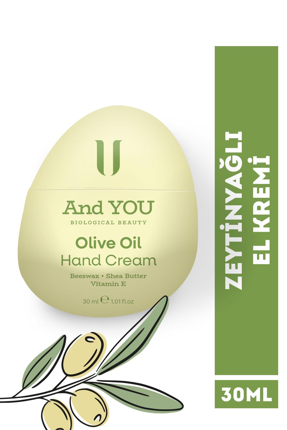 And You Olıve Oıl Hand Cream / Zeytinyağlı El Kremi 30 ml
