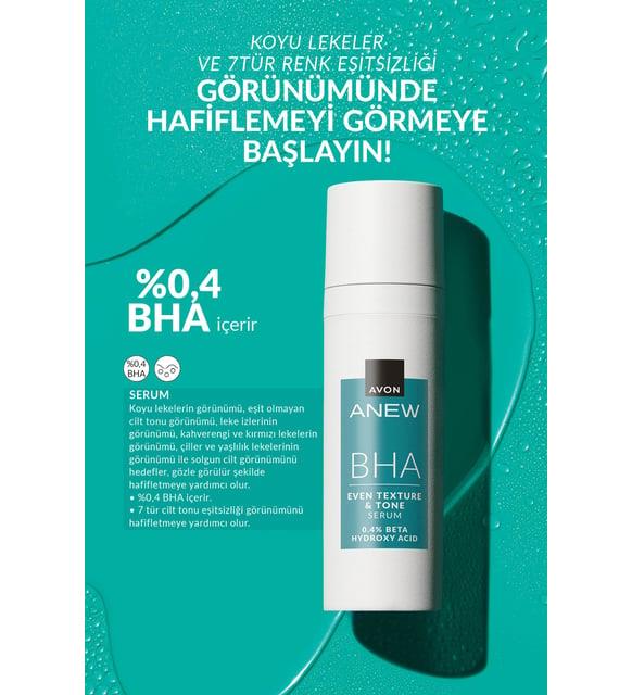 Avon Anew BHA Cilt Tonu Görünümünü Düzgünleştiren Krem Serum ve Ped Seti