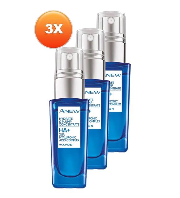 Avon Anew Nemlendirici ve Dolgun Görünüm Veren Serum 30 ml. Üçlü Set
