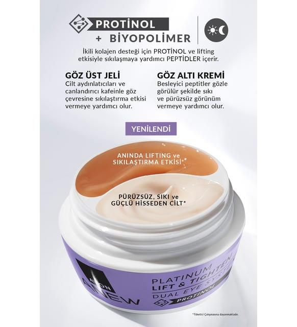 Avon Anew Platinum Lift & Tighten Dual Eye System 20ml. İkili Set