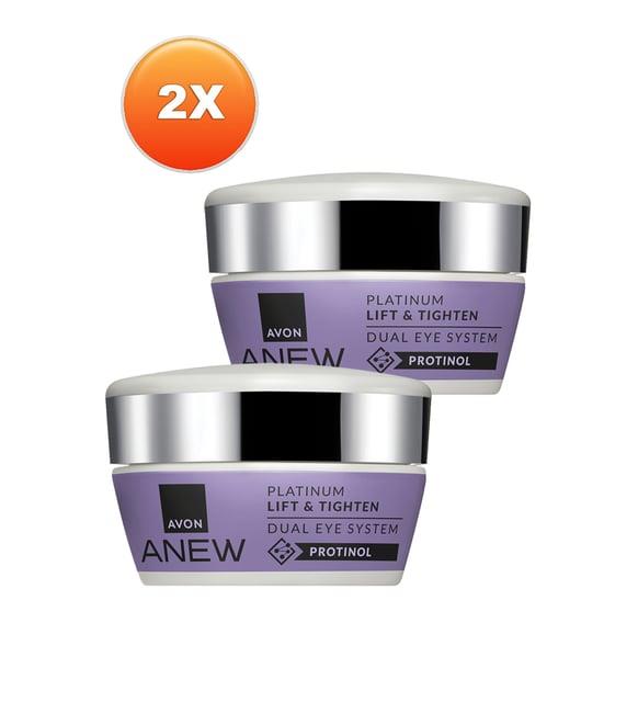 Avon Anew Platinum Lift & Tighten Dual Eye System 20ml. İkili Set