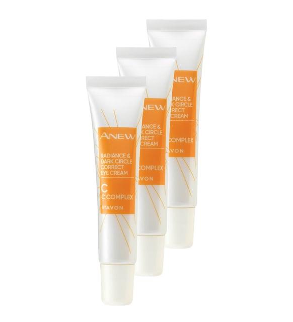 Avon Anew Radiance Koyu Halkalar için Göz Kremi 15 ml. Üçlü Set