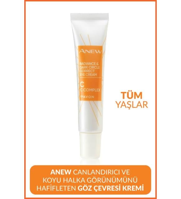 Avon Anew Radiance Koyu Halkalar için Göz Kremi 15 ml. Üçlü Set