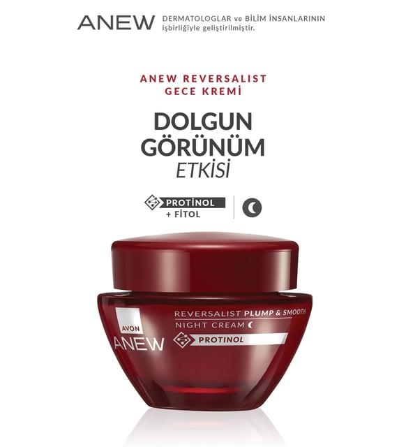 Avon Anew Reversalist Plump & Smooth Üç Parça Yüz Bakım Seti