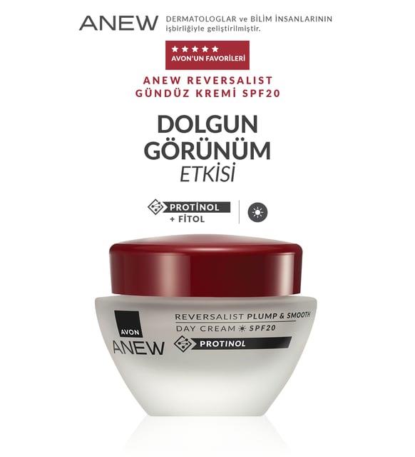 Avon Anew Reversalist Plump & Smooth Üç Parça Yüz Bakım Seti