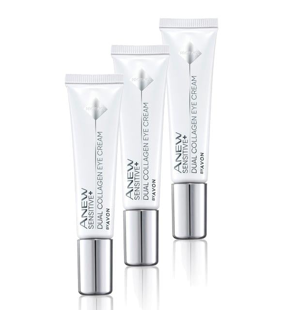Avon Anew Sensitive Hassas Ciltlere Özel İkili Kolajen Göz Kremi 15 ml. Üçlü Set