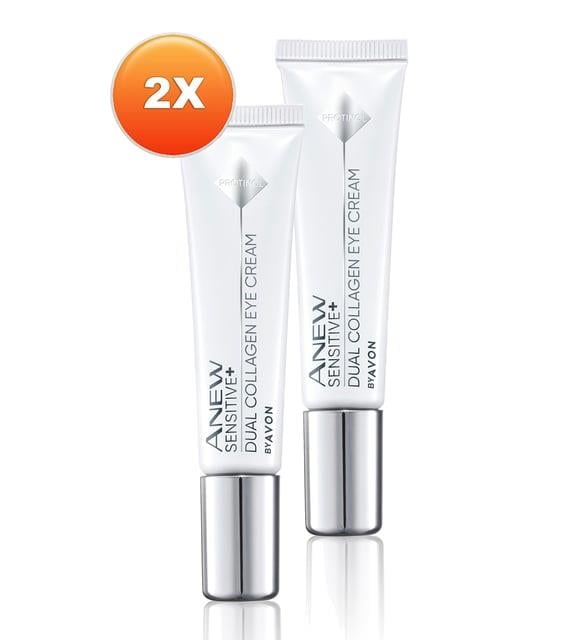 Avon Anew Sensitive Hassas Ciltlere Özel İkili Kolajen Göz Kremi 15 ml. İkili Set