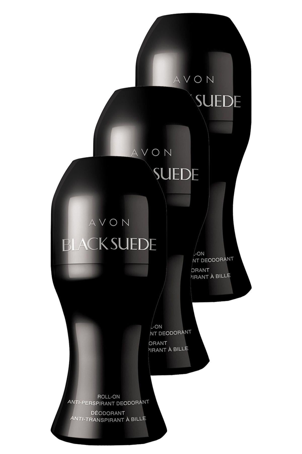 Avon Black Suede Erkek Rollon 50 Ml. Üçlü Set