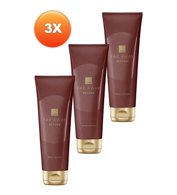 Avon Far Away Beyond Vücut Losyonu 125 ml. Üçlü Set