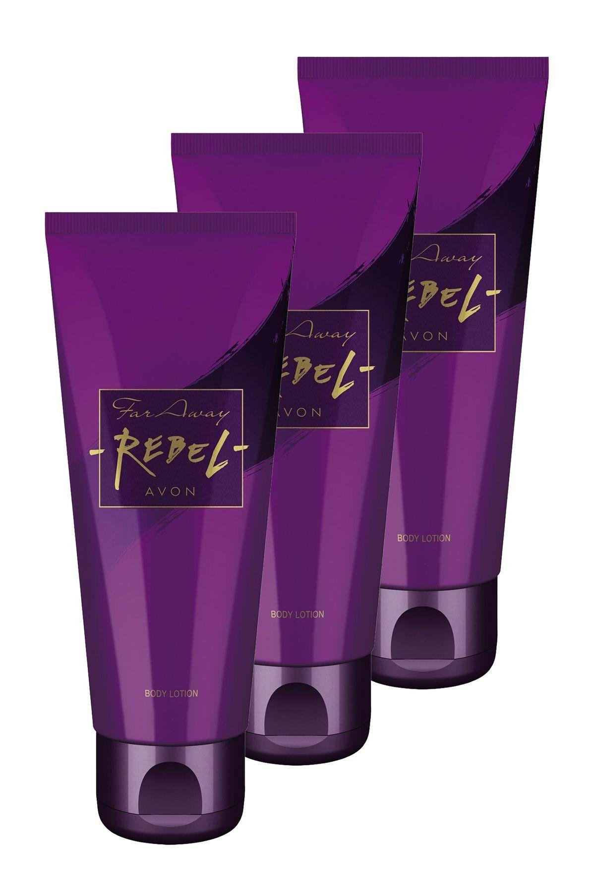 Avon Far Away Rebel Vücut Losyonu 125 ml 3'lü Set