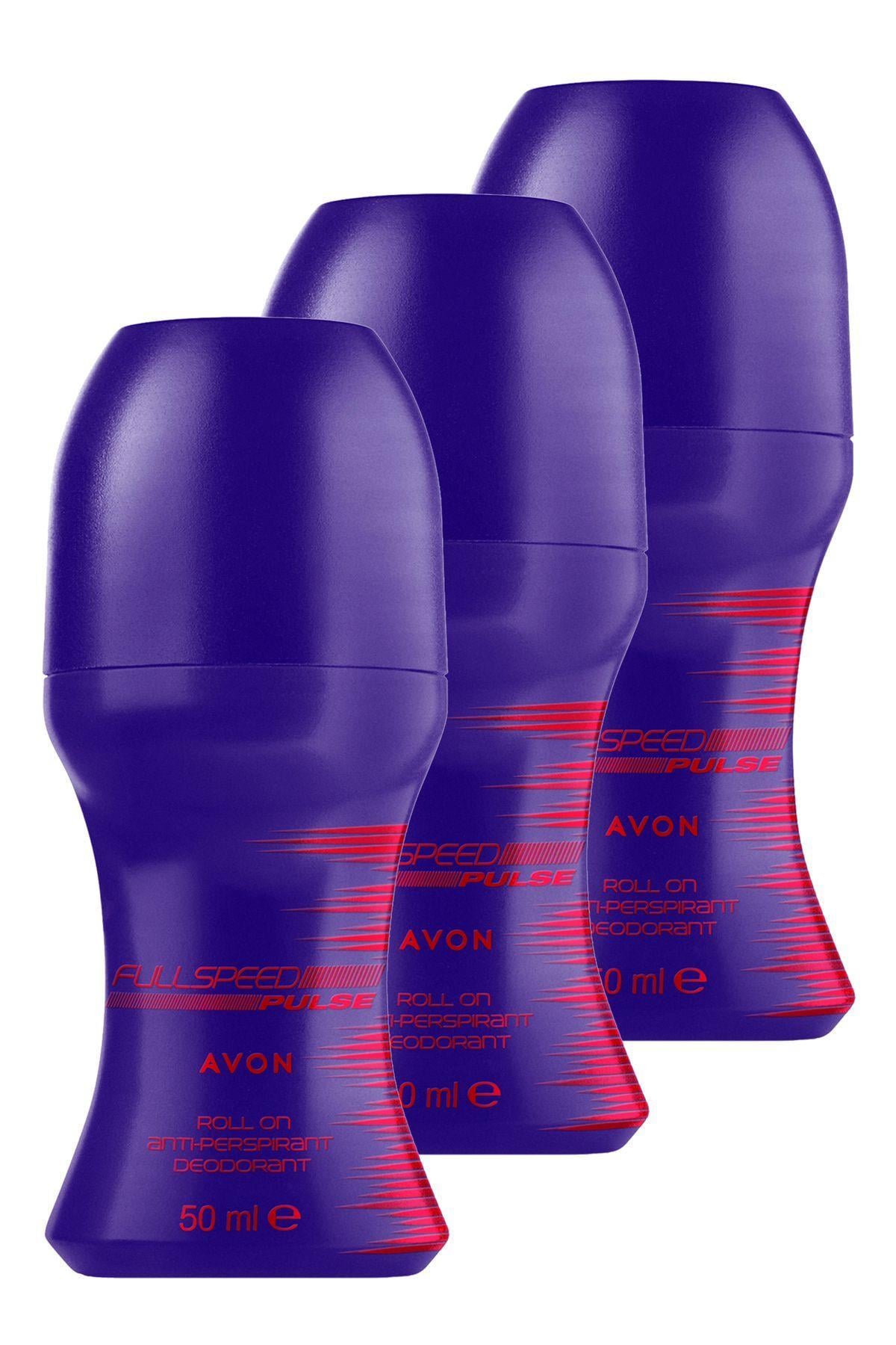 Avon Full Speed Pulse Erkek Rollon 50 ml. Üçlü Set