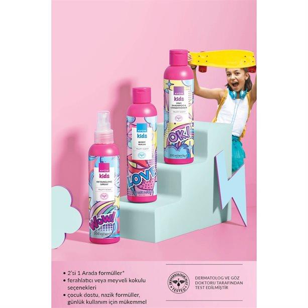 Avon Kids Ferahlatıcı Kokulu 2'si 1 Arada Şampuan ve Vücut Jeli 200ml