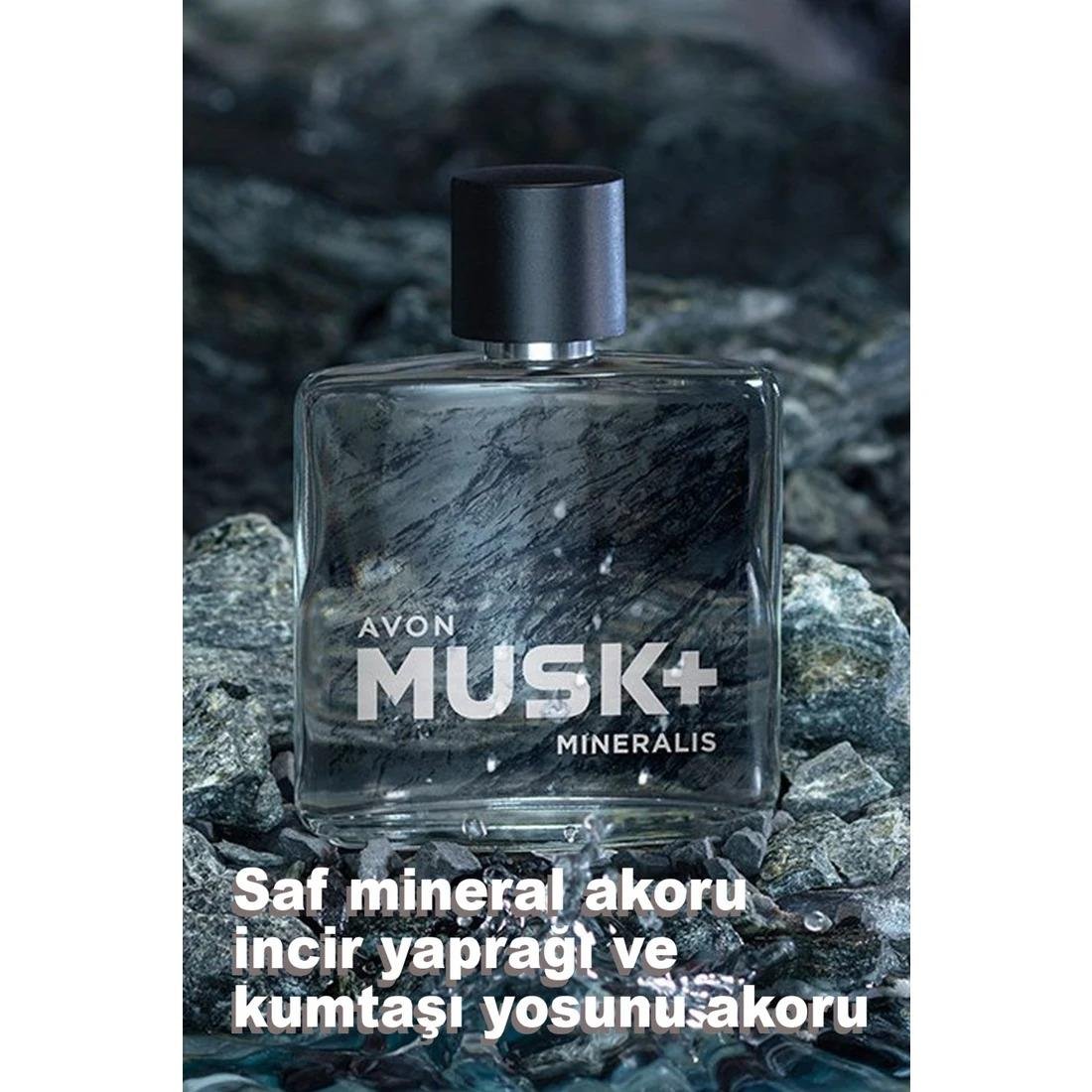 Avon Musk Marine Musk Instinct ve Musk Mineralis 75 ml Erkek Parfüm Seti