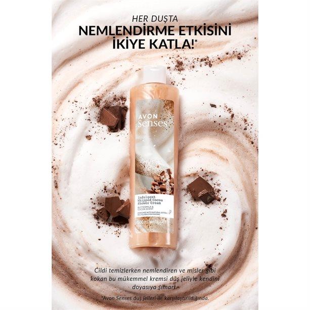 Avon Senses Indulgent Whipped Cocoa Kremsi Duş Jeli 500ml