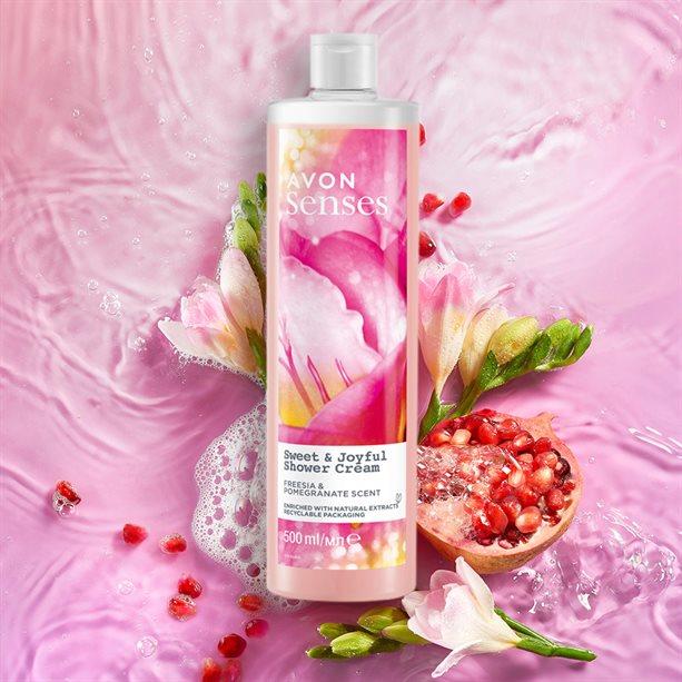 Avon Senses Sweet&Joyful Kremsi Duş Jeli 500 ml