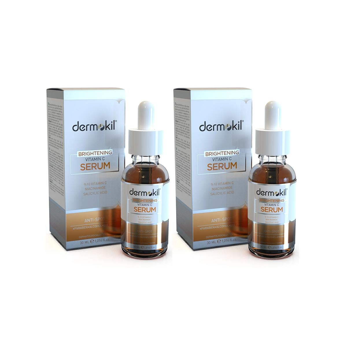 Dermokil Brightening C Vitamini Serum 30 ml. İkili Set