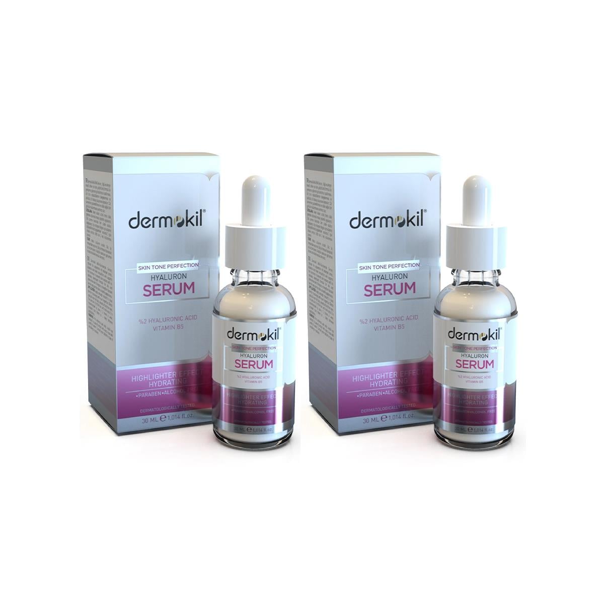 Dermokil Skin Tone Perfection Hyaluron Serum 30 ml. İkili Set