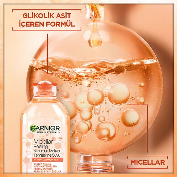 Garnier Micellar Peeling Kusursuz Makyaj Temizleme Suyu 400ml