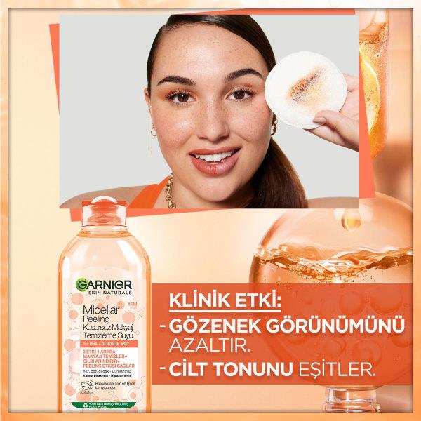 Garnier Micellar Peeling Kusursuz Makyaj Temizleme Suyu 400ml