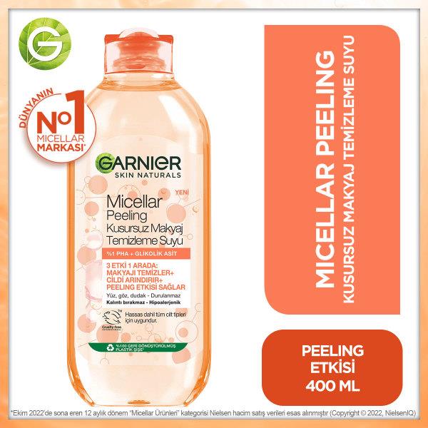 Garnier Micellar Peeling Kusursuz Makyaj Temizleme Suyu 400ml