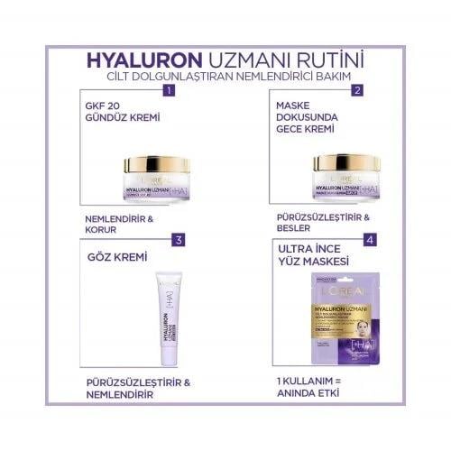 L'Oréal Paris Hyaluron Uzmanı Nemlendirici Gündüz Kremi 50 ml