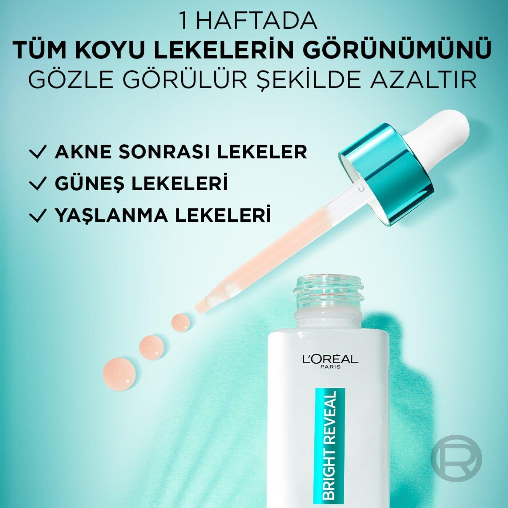 Loreal Paris Bright Reveal Koyu Leke Karşıtı Yüz Serumu 30 ml