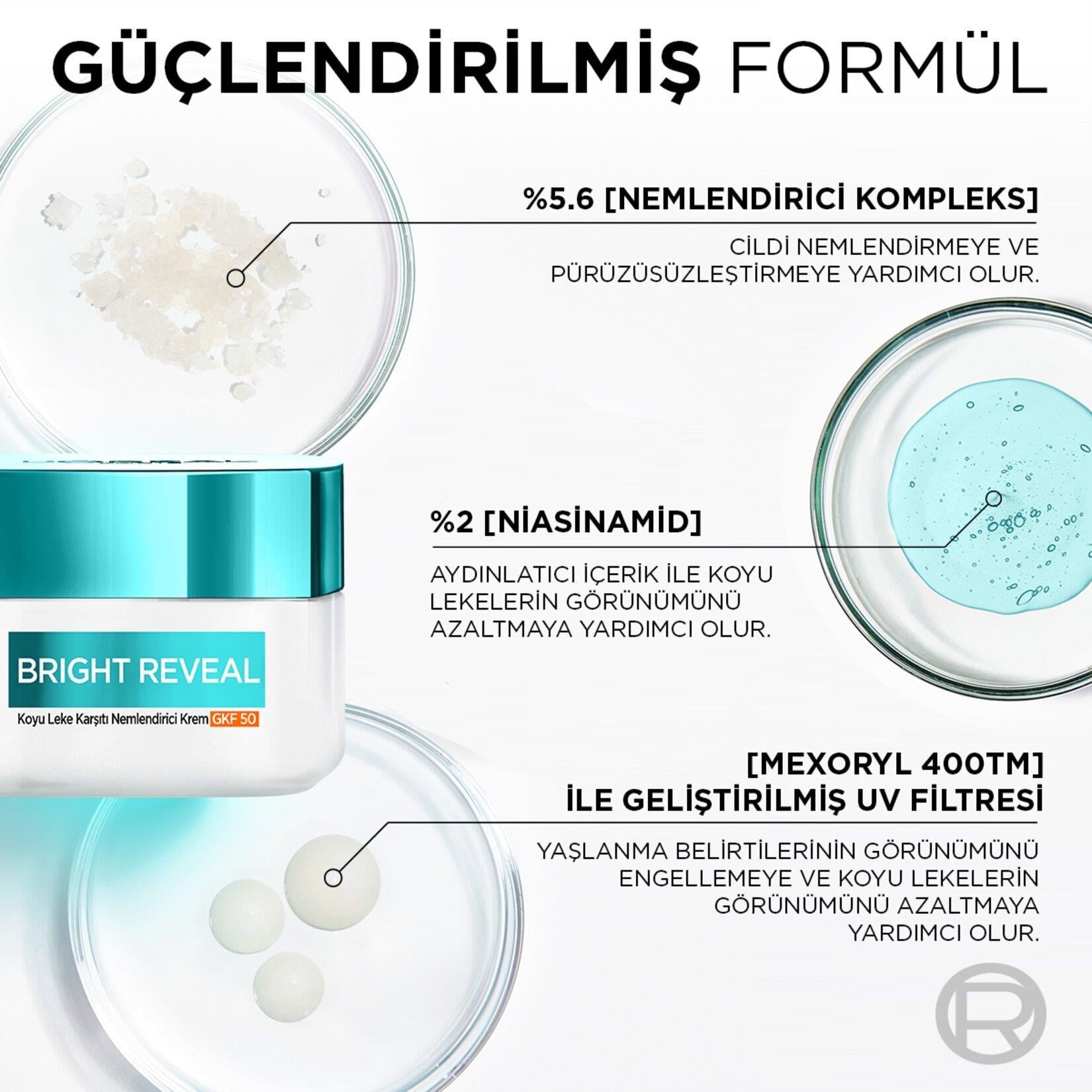 Loreal Paris Bright Reveal Koyu Leke Karşıtı Yüz Kremi 30 ml